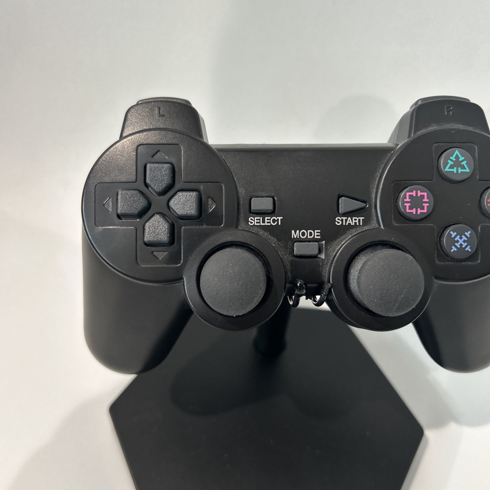 PlayStation 2 Controller PS2 Black *Turns On, Generic (missing battery cover)