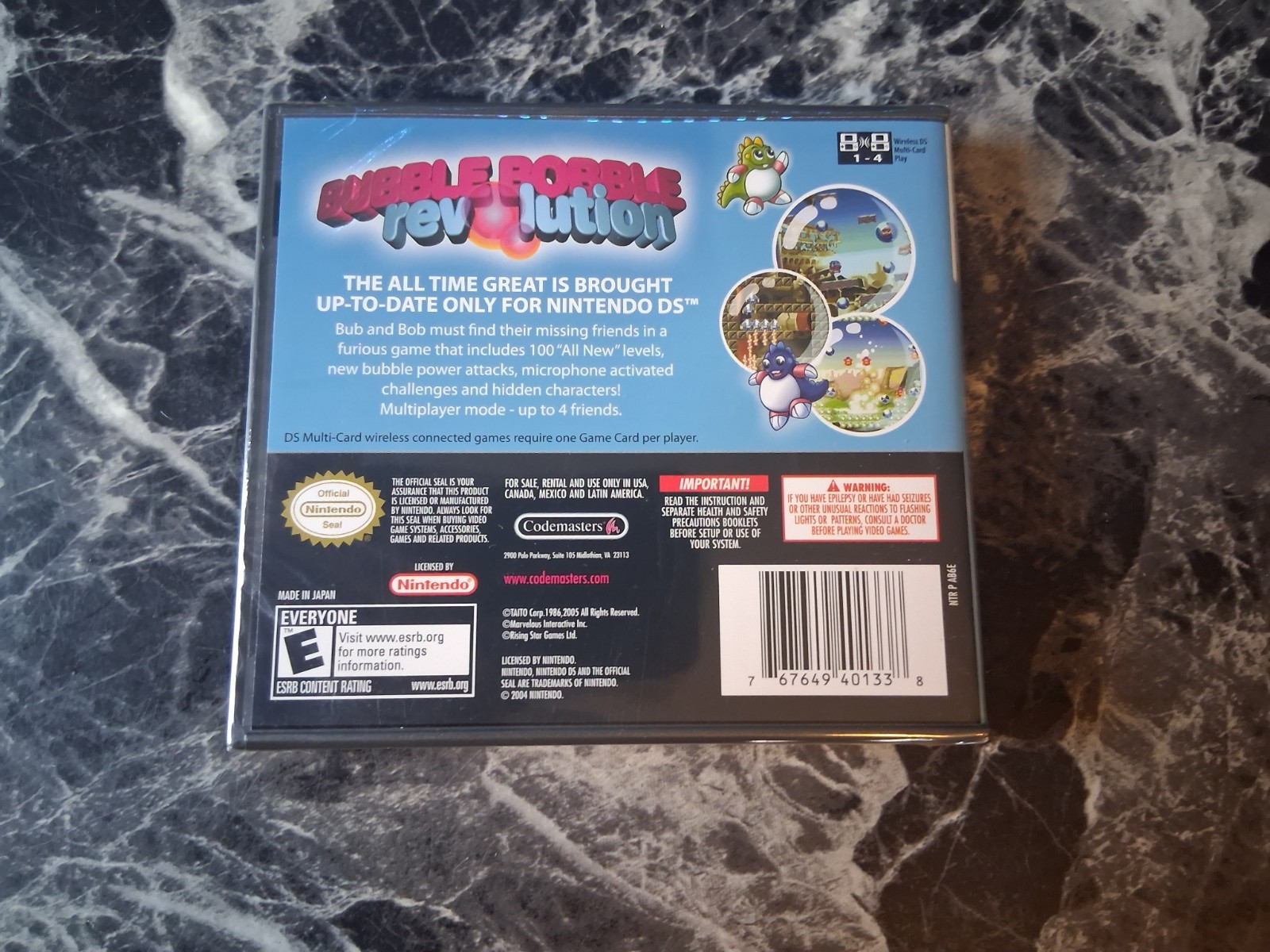 Bubble Bobble Revolution Nintendo DS New Sealed No Rips Or Tears