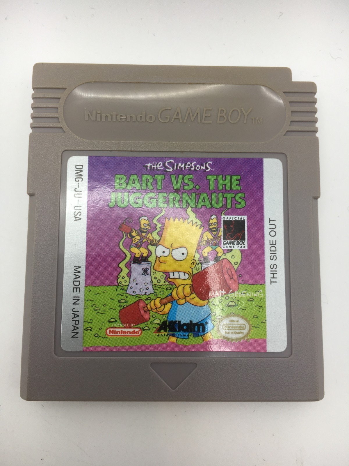 Game Boy 1992 – Bart Simpson vs. The Juggernauts Cartridge w/ Manual (Works)