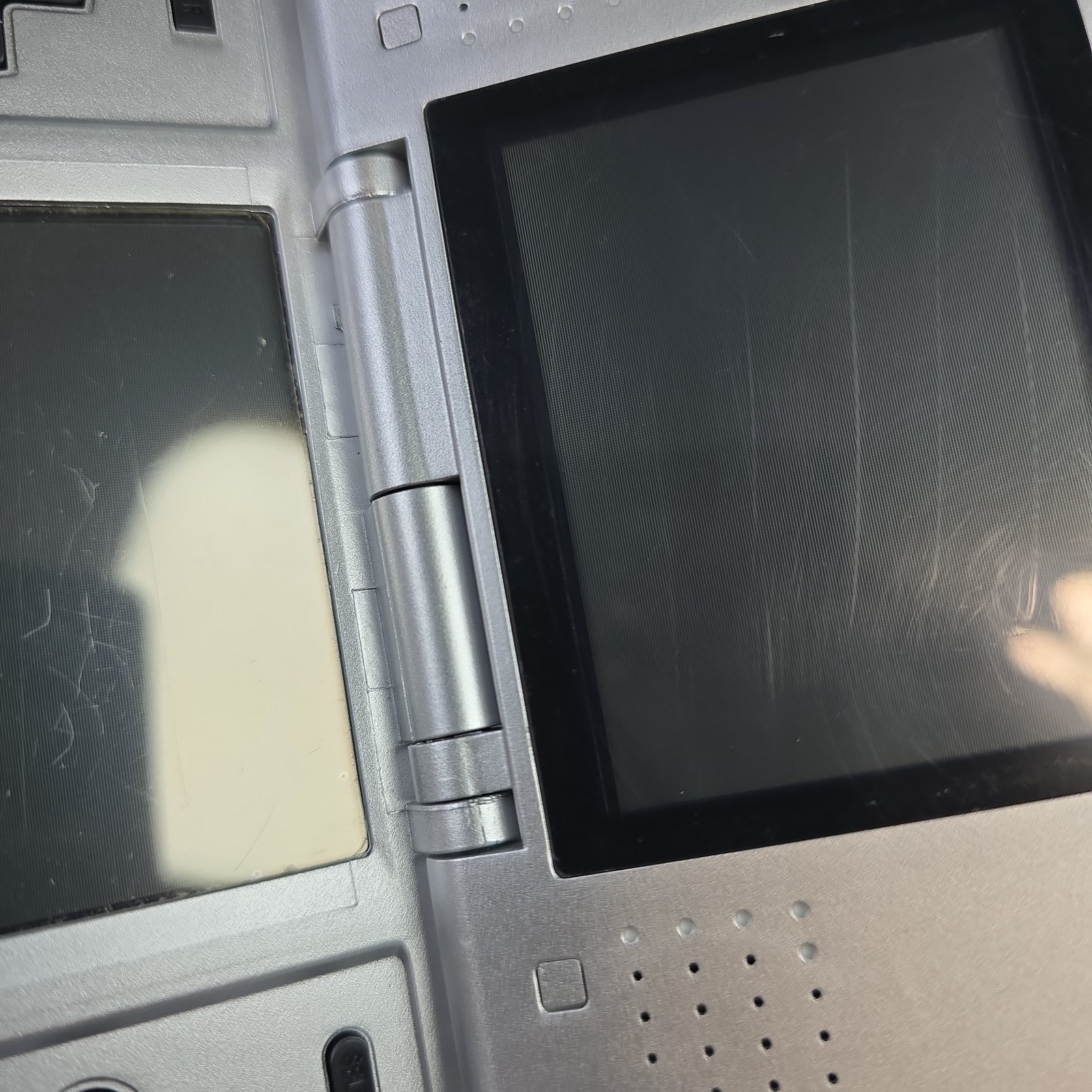 Nintendo DS Original NTR-001 Titanium Silver Handheld System CIB Tested