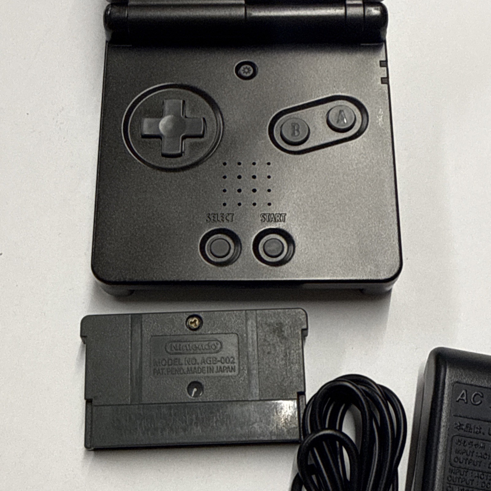 GBA – Nintendo GameBoy Advance SP Handheld Console – Onyx Black Tested #2940