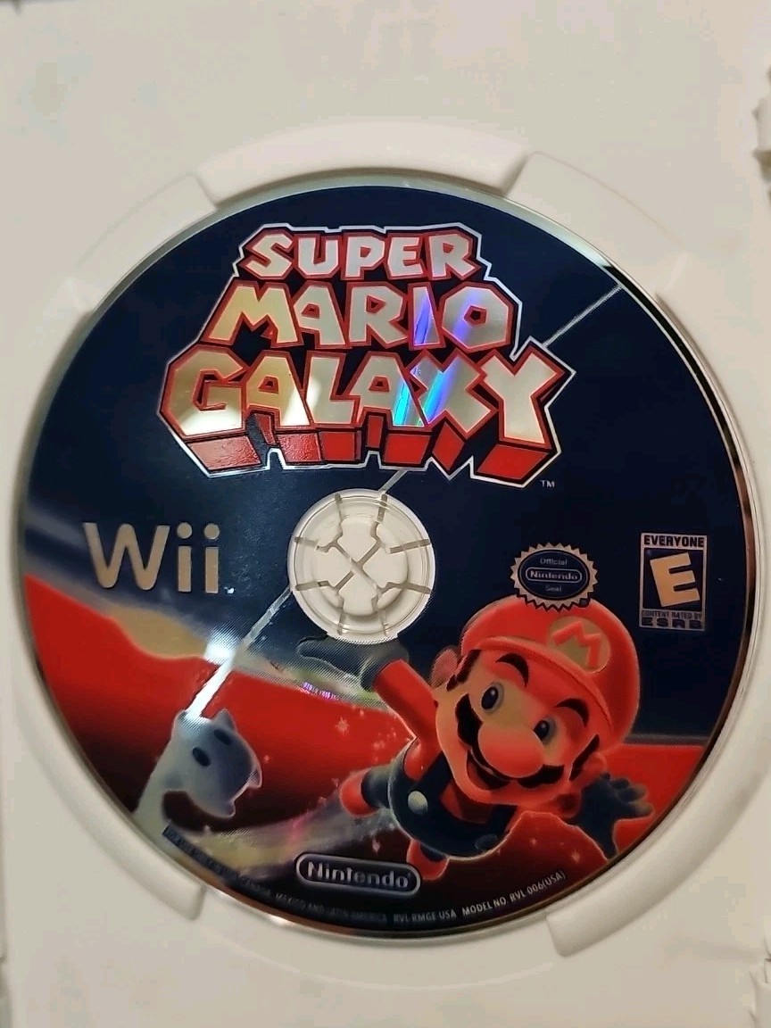 Super Mario Galaxy Game (Nintendo Wii, 2007) Complete With Manual