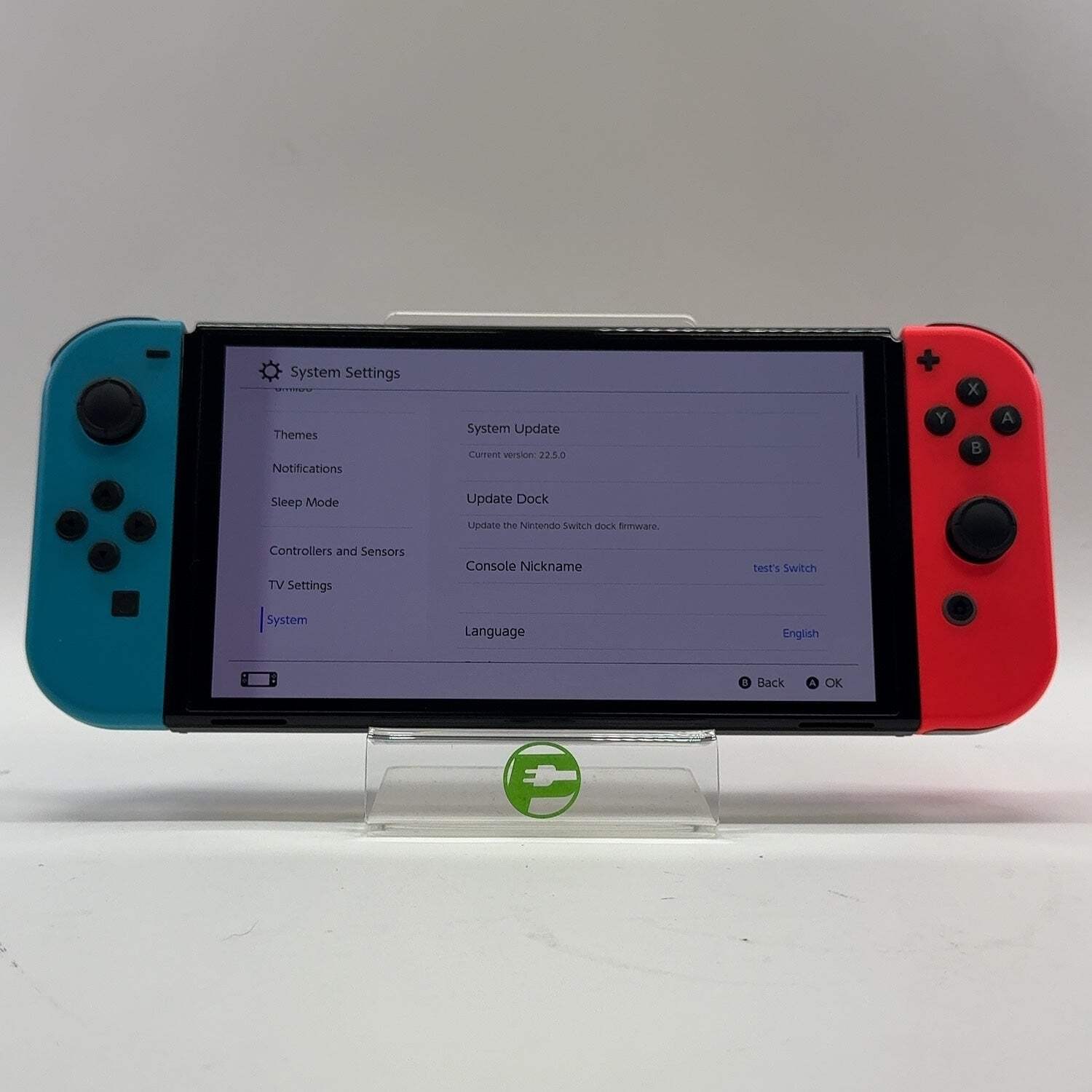 Nintendo Switch OLED Console Gaming System Bundle HEG-001 Red/Blue