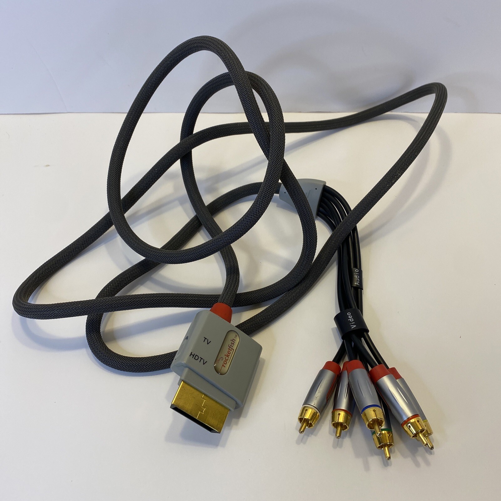 ROCKETFISH RCA A/V CABLES ADAPTER Xbox 360 Fat And Slim See Notes