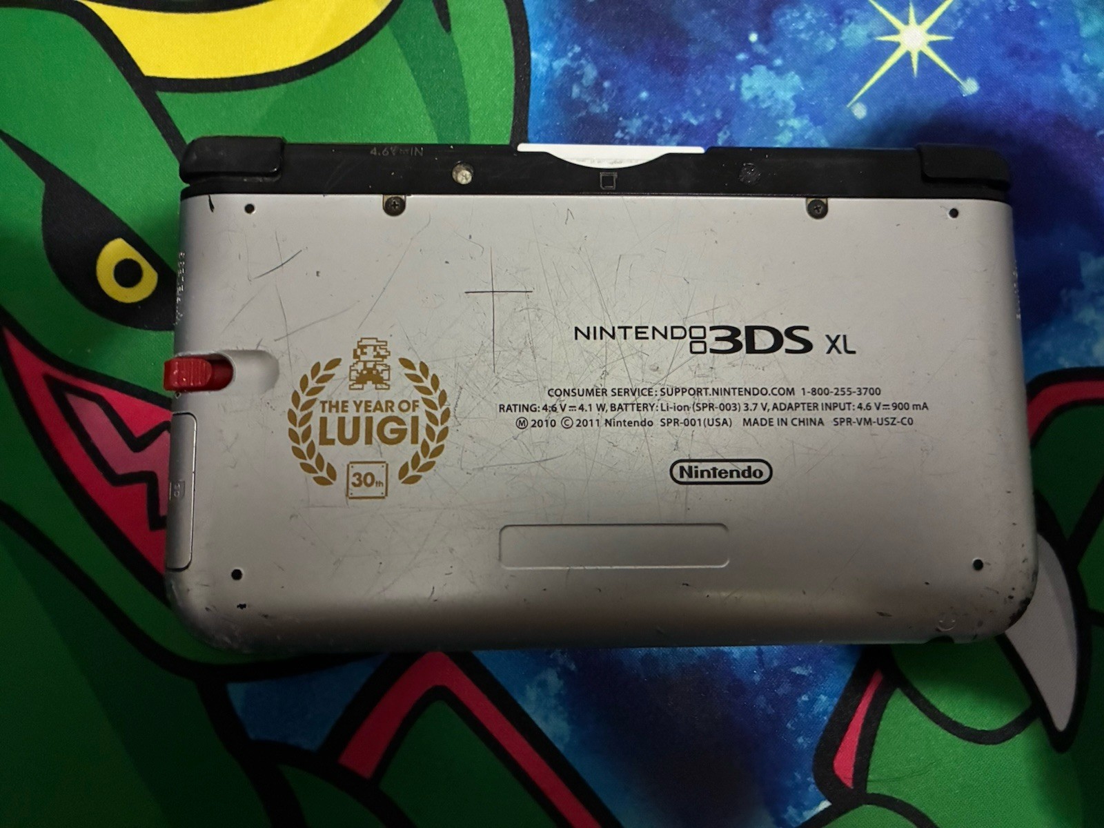 Cosmetically Flawed Nintendo 3DS XL Year of Luigi 30th Anniversary Handheld