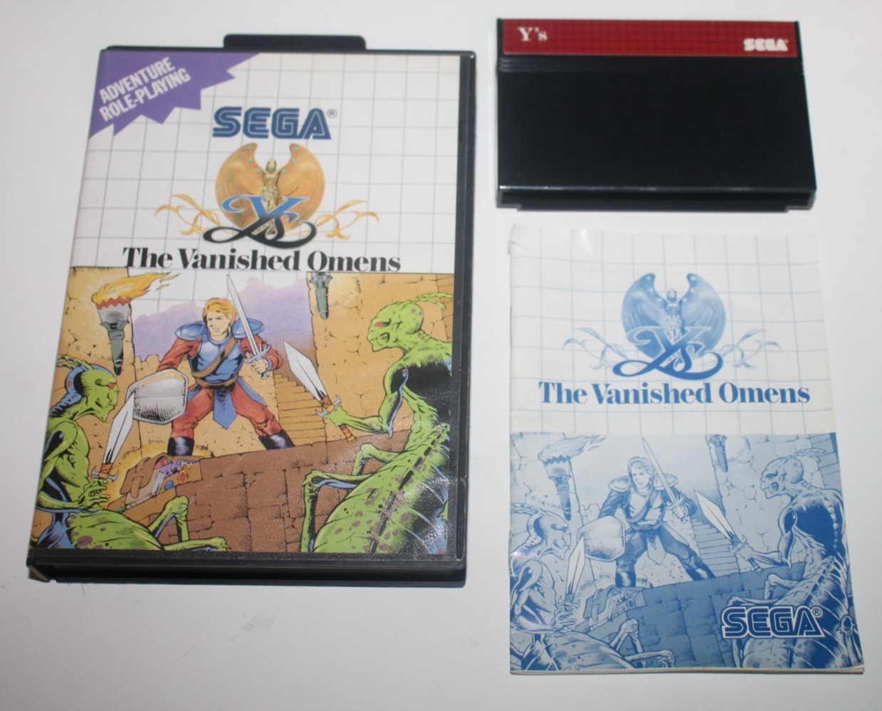 Ys the Vanished Omens (Sega Master System, 1998) Complete W/Manual
