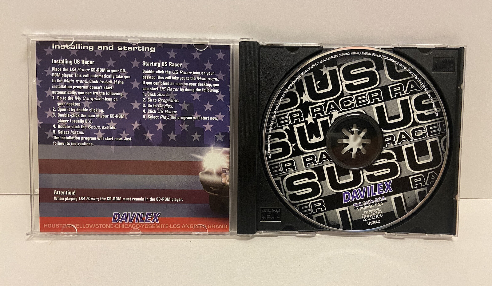 U.S. RACER/ BREAKNECK PC GAME LOT – Windows 95/98/2000/Me – RATED E (THQ)