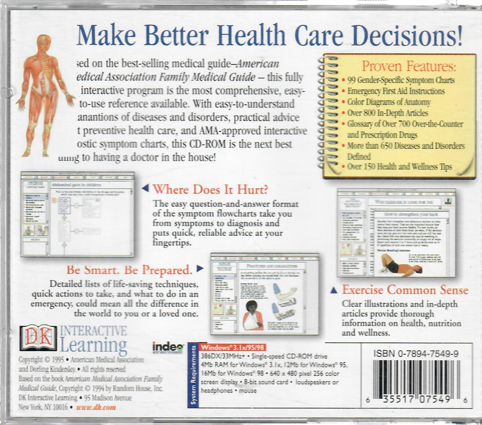 DK – Family Medical Guide – For Ages 12 & up [CD-ROM]