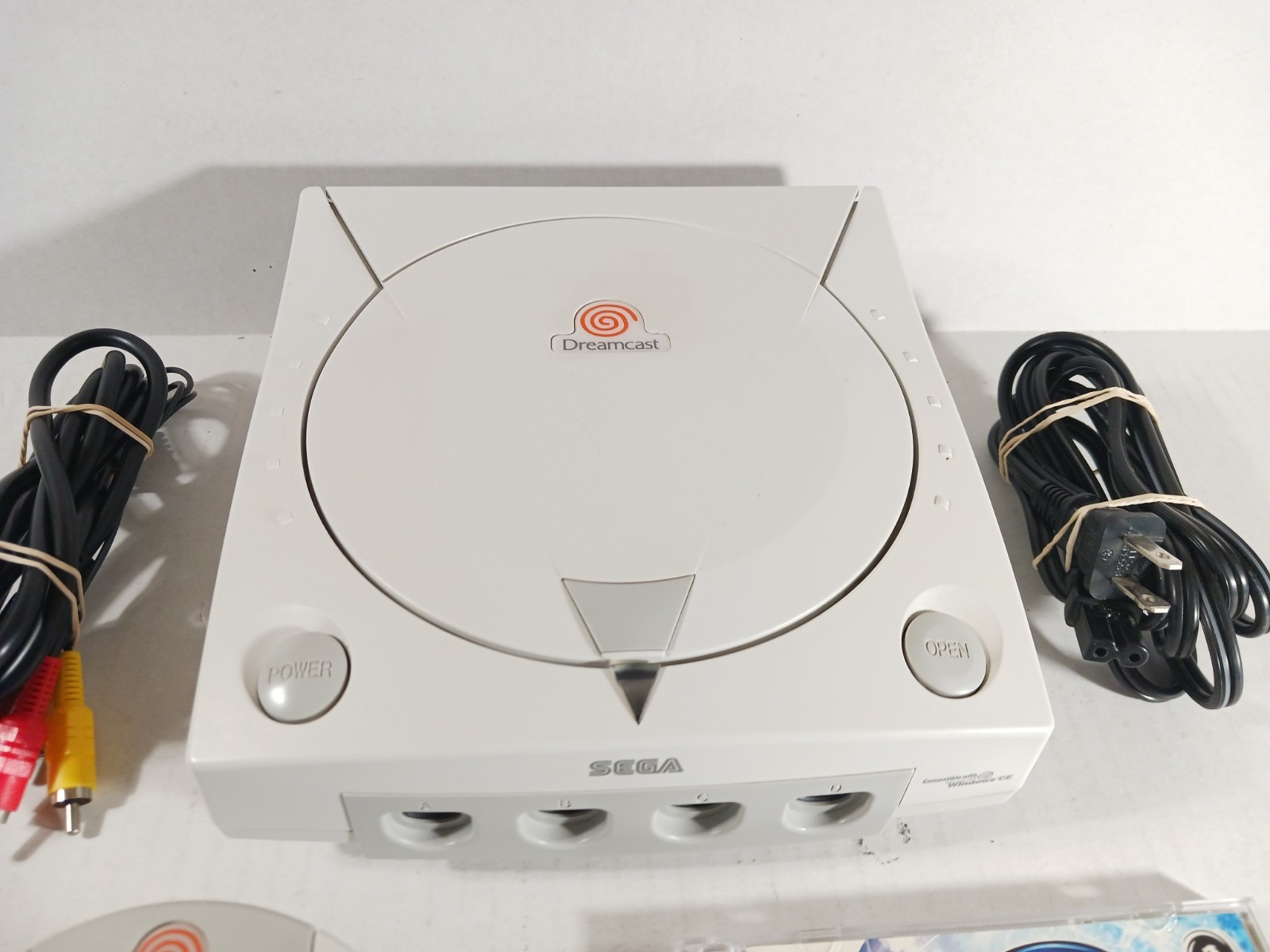 SEGA Dreamcast Console Bundle Sonic Adventure Black VMU Tested OEM Controller
