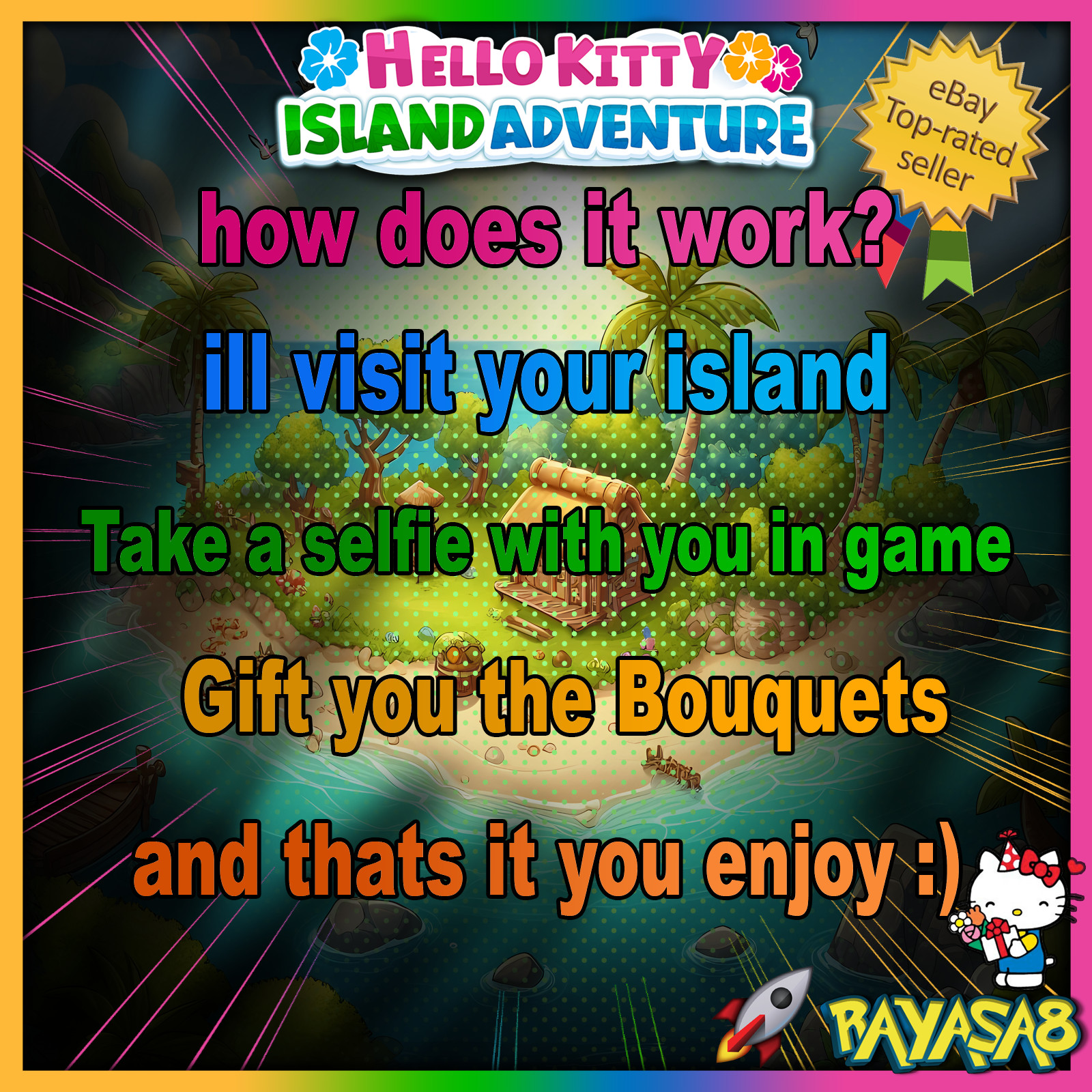 Hello Kitty Island Adventure – Gift Reset Service (In-Game) Friendship Bouquet
