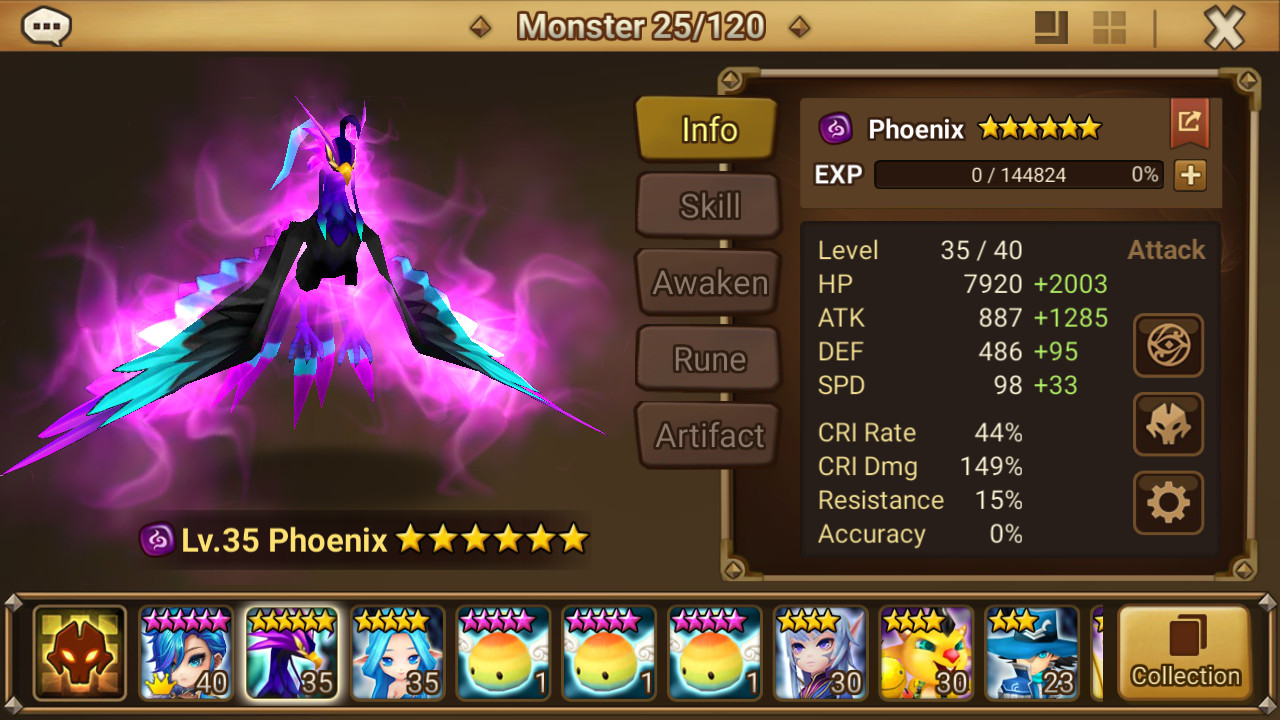 ld Summoners War [EU] Dark Phoenix