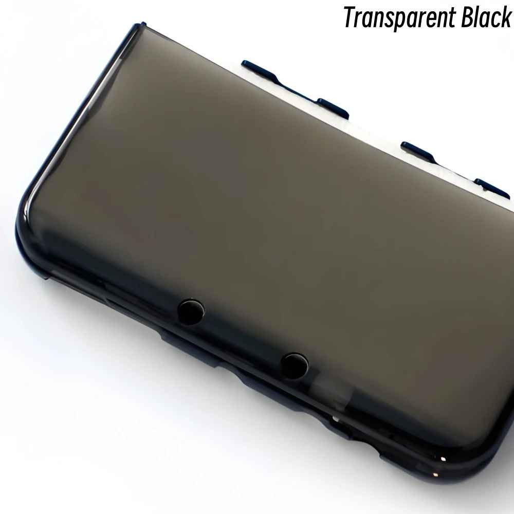 Transparent Protective Case for NEW 3DS XL / LL TPU Soft Cover Clear Black White