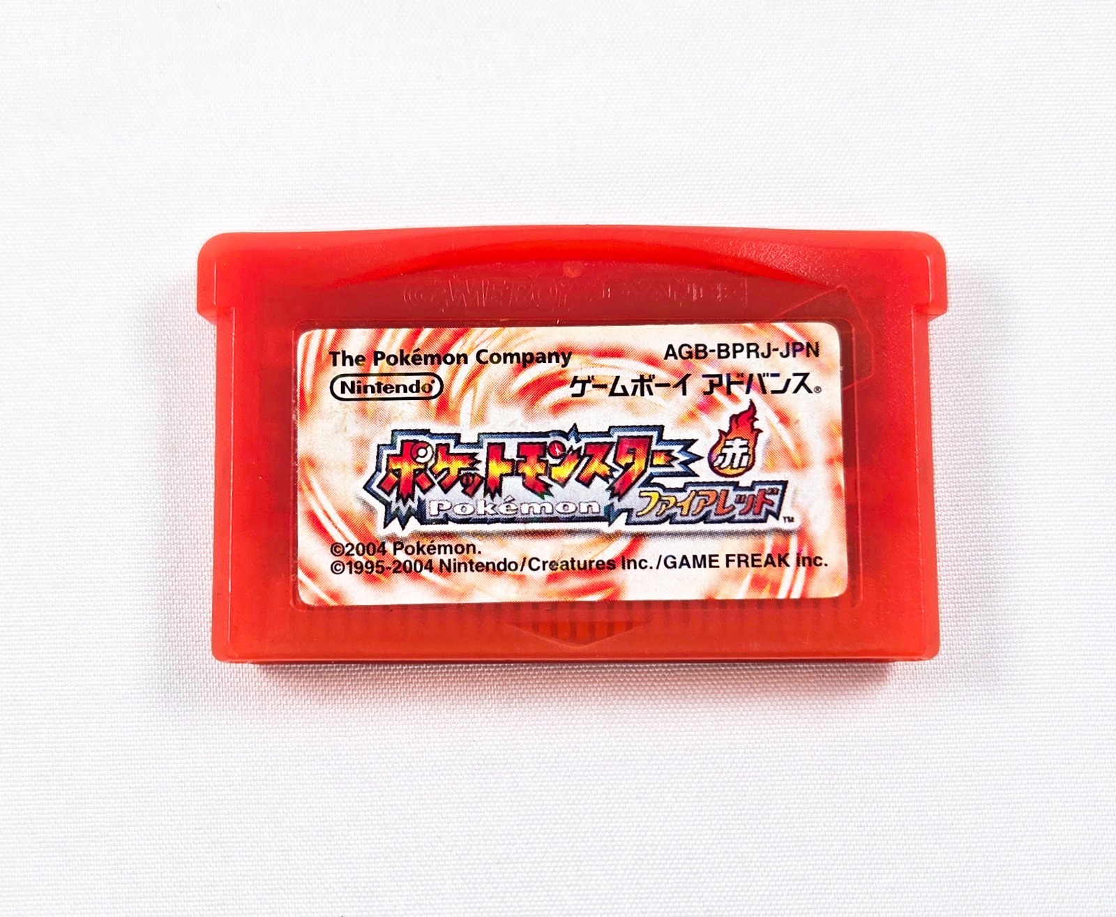 POKEMON FIRE RED 2004 Authentic Japan Nintendo Game Boy Advance Tested FireRed