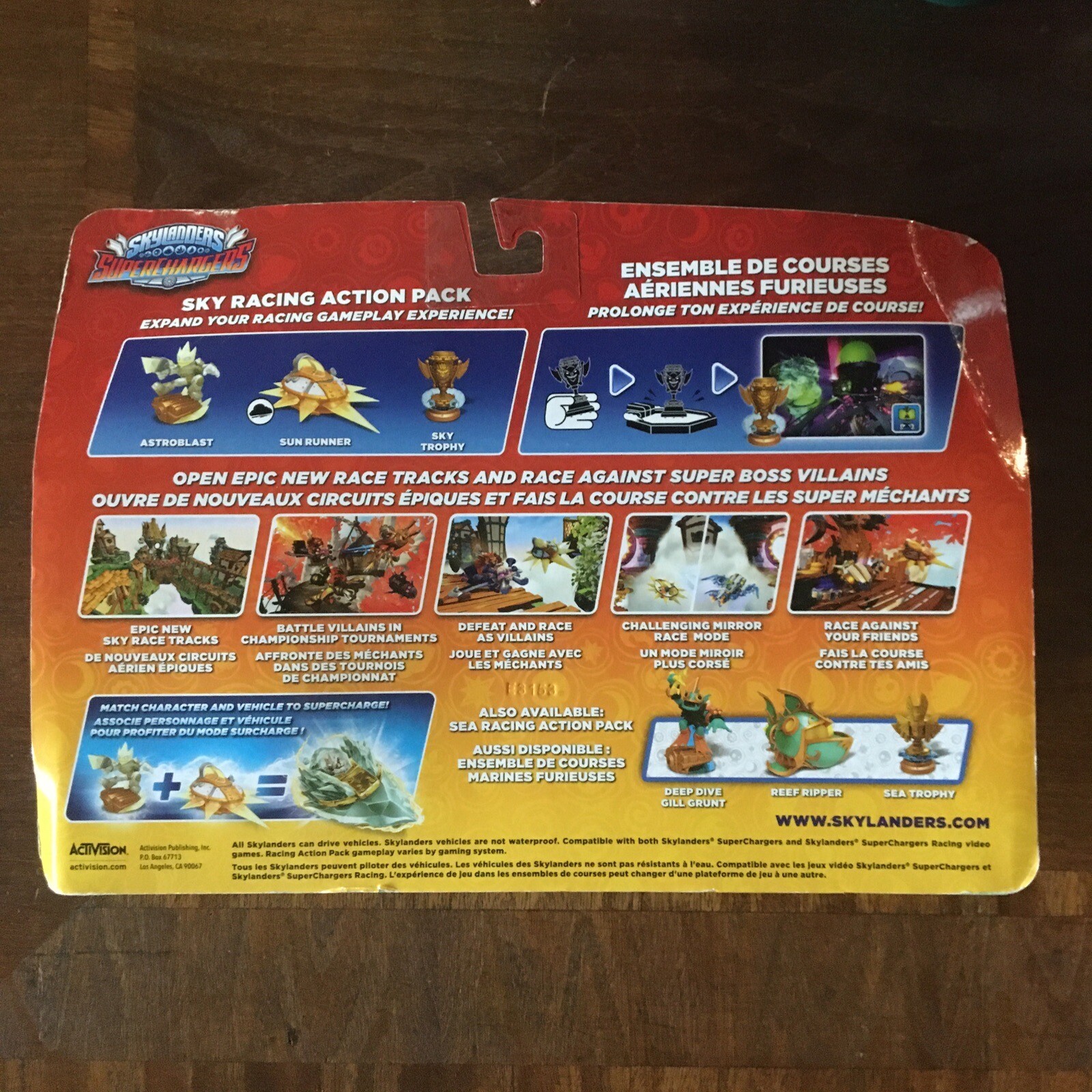 Skylanders Superchargers SKY RACING ACTION PACK Astroblast Sky Trophy Sun Runner