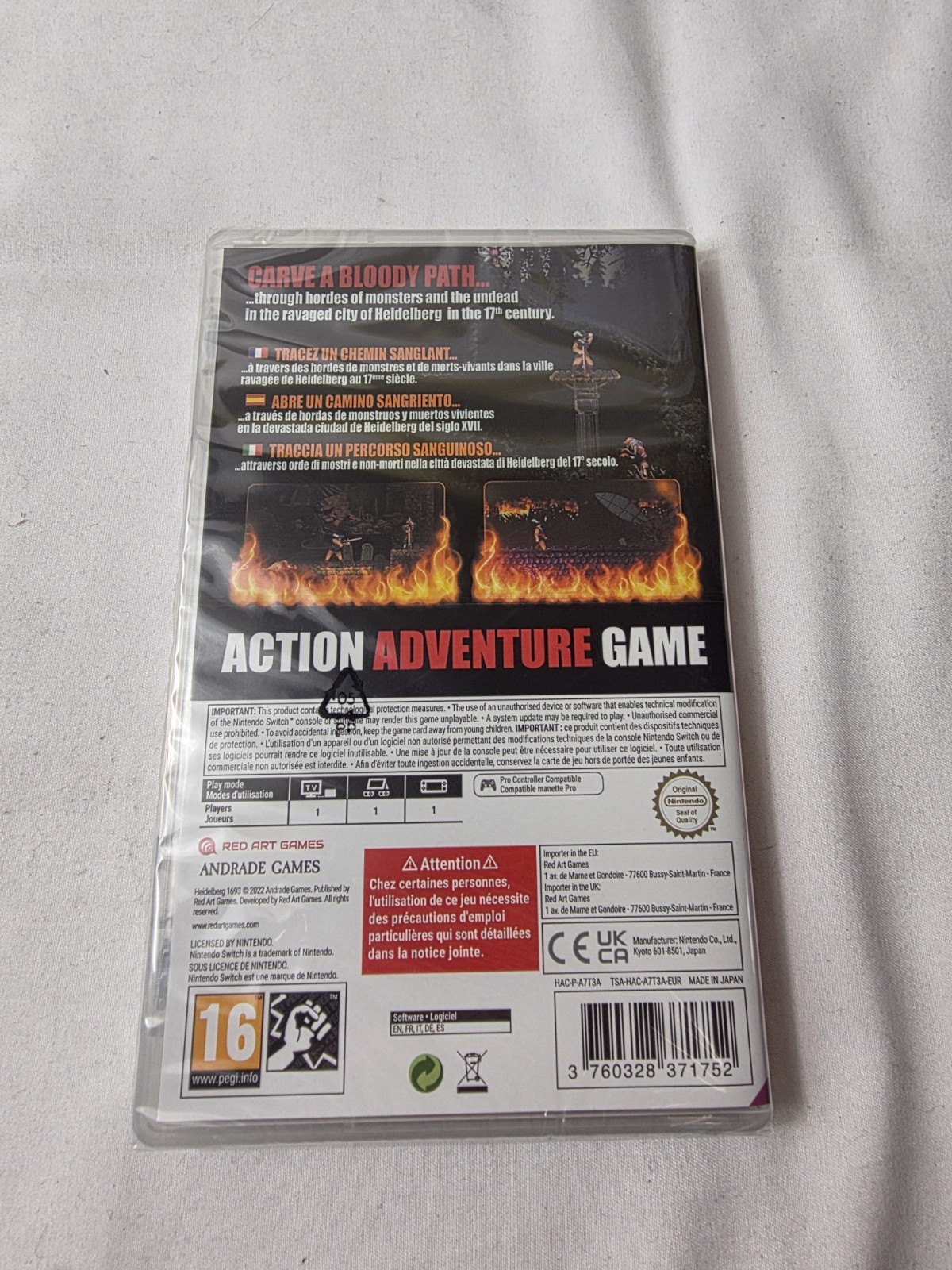 Heidelberg 1693 Nintendo Switch Red Art Games – Rare UK Import – US Seller- NEW