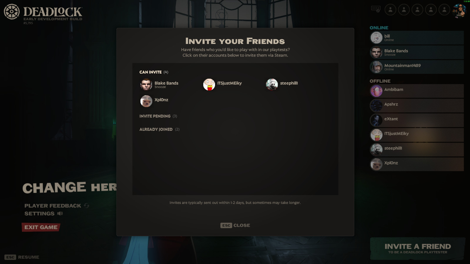 Deadlock player invite (STEAM ONLY friend invite) ALL REGIONS,READ DESCRIPTION