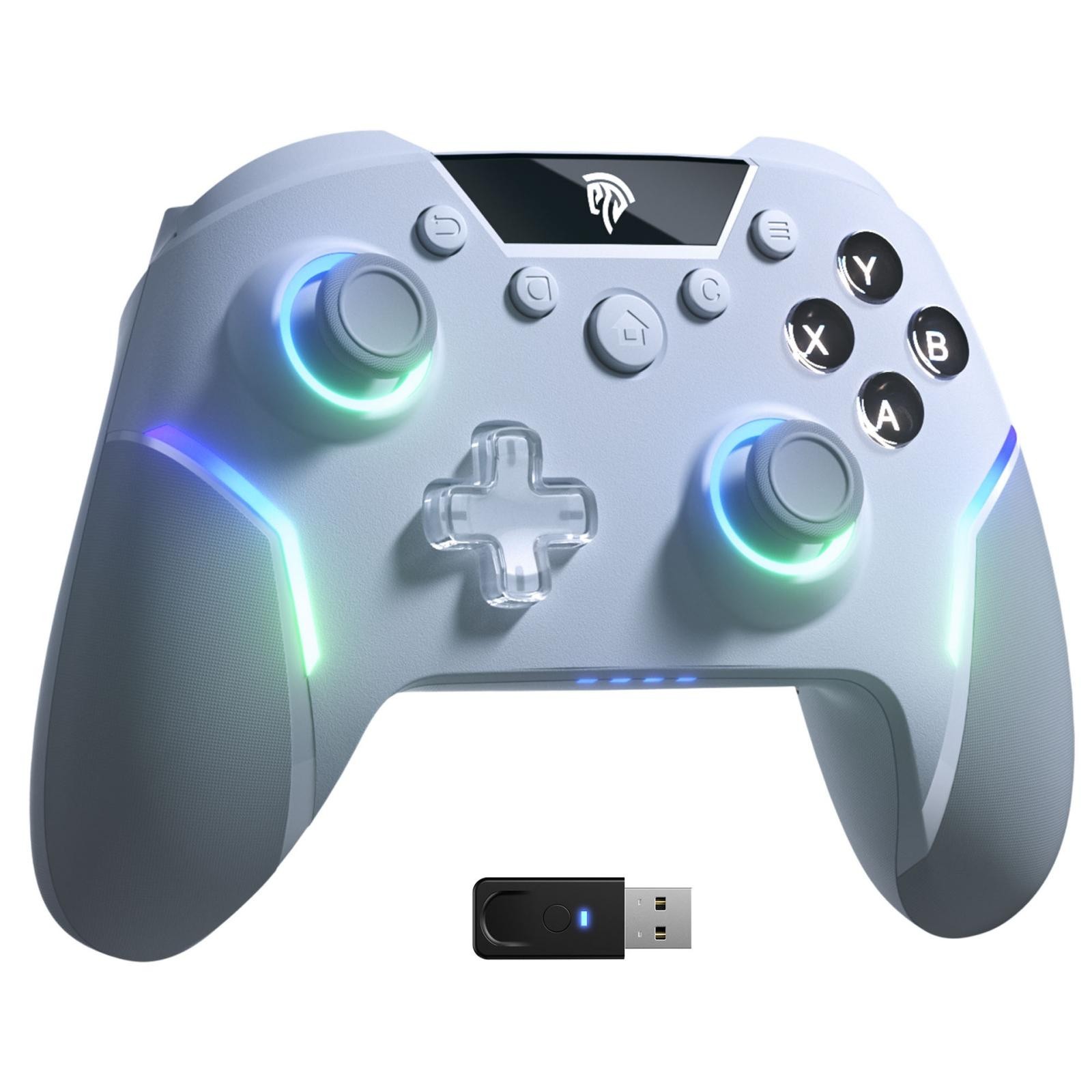 Controlador RGB inalámbrico mejorado EasySMX X20 para PC/NS/TV/teléfono