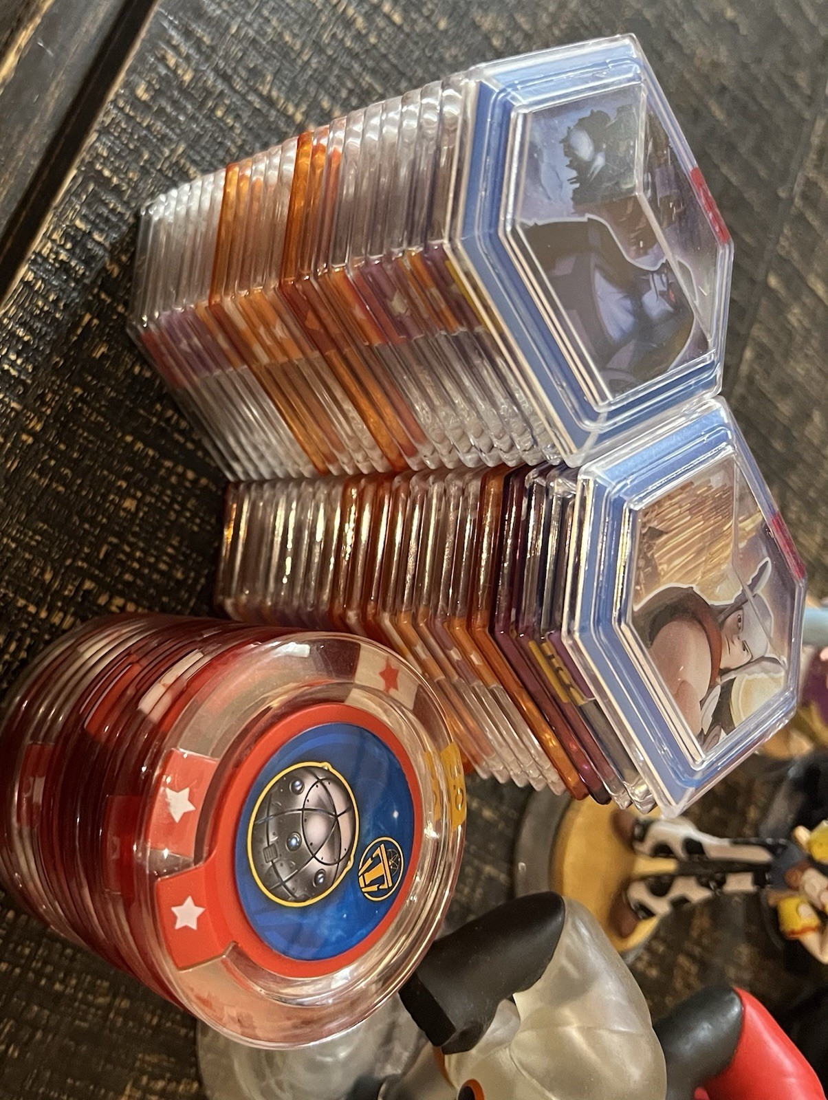 Assortment of Disney Infinity Figures With Power Disks And Play Cards (Not All)