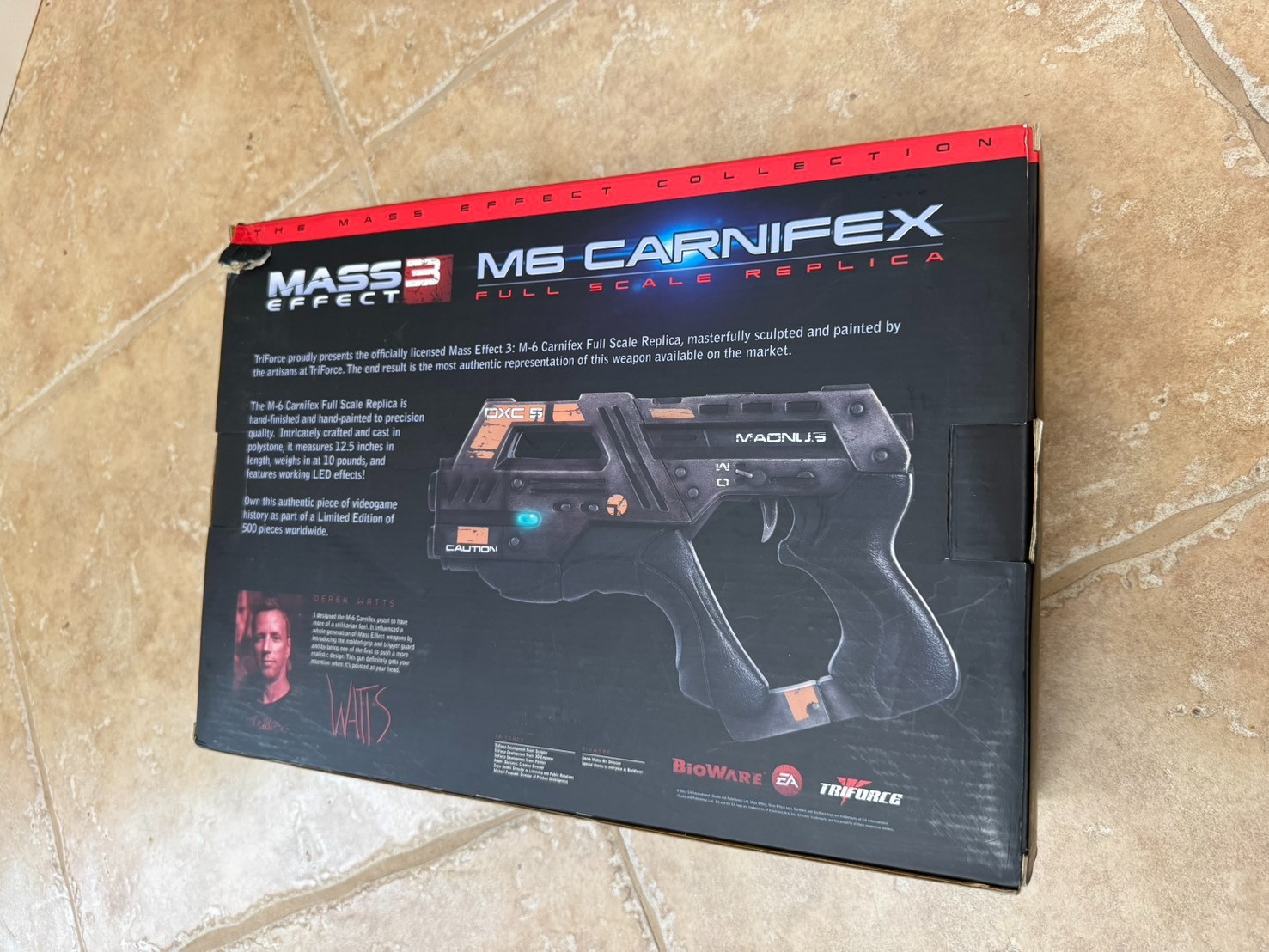 Mass Effect M6 Magnus Carnifex Replica Project Triforce 1:1 READ DESCRIPTION