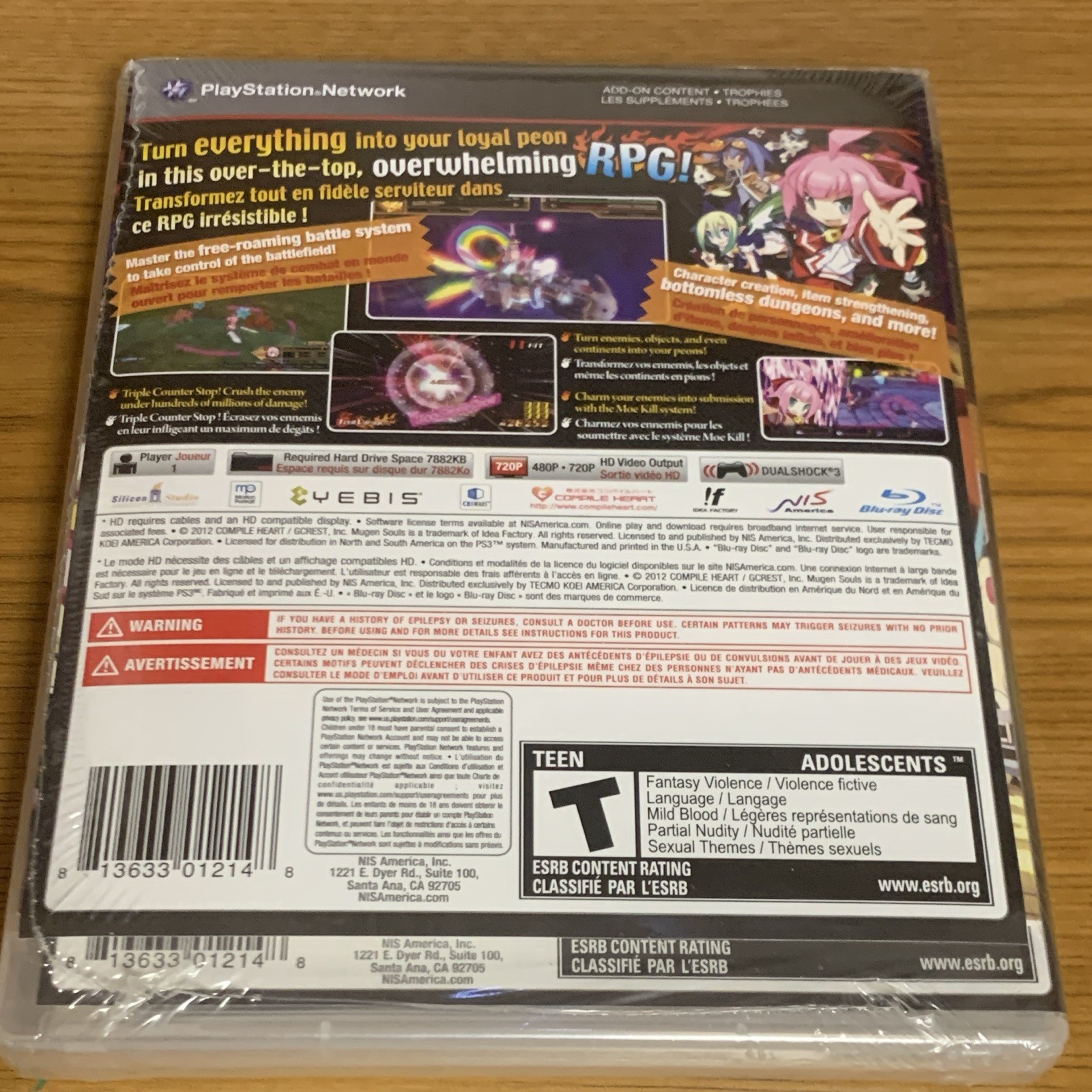 NIS America Mugen Souls Sony PlayStation 3 PS3 NTSC-U/C T RPG Manual