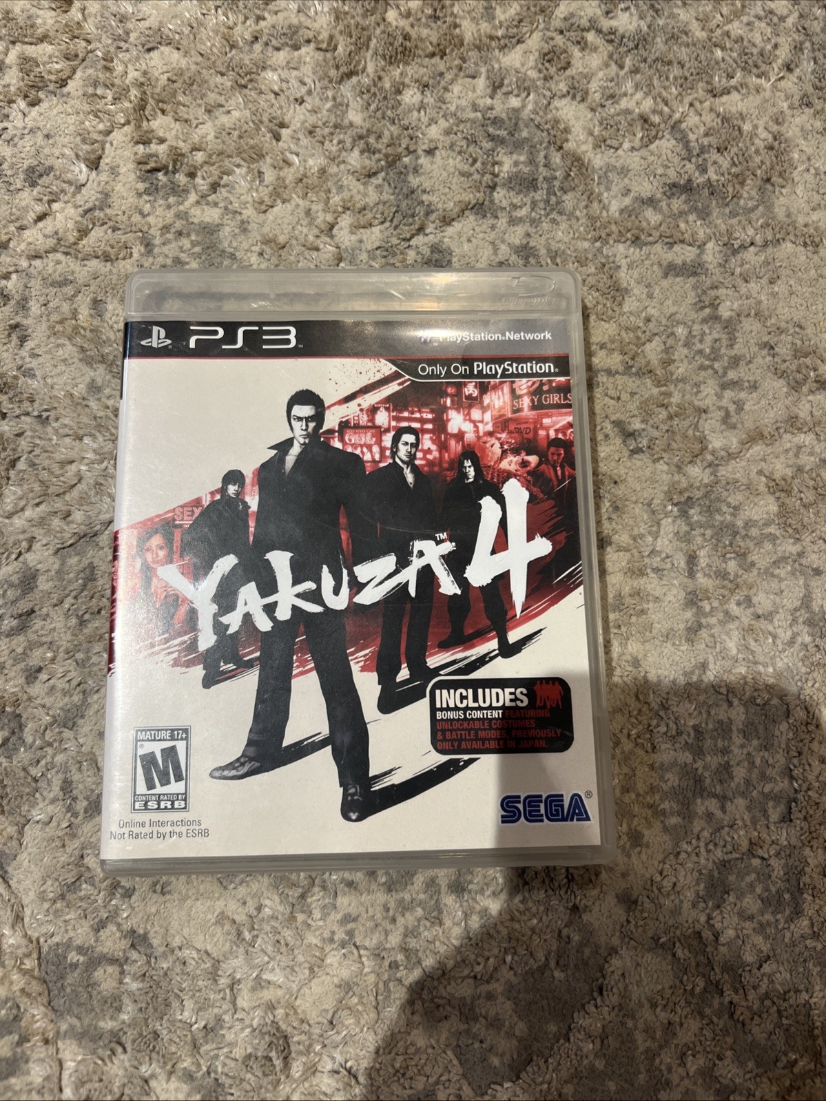 SEGA Yakuza 4 (PS3) Action & Adventure M Mature NTSC-U/C Bonus Content