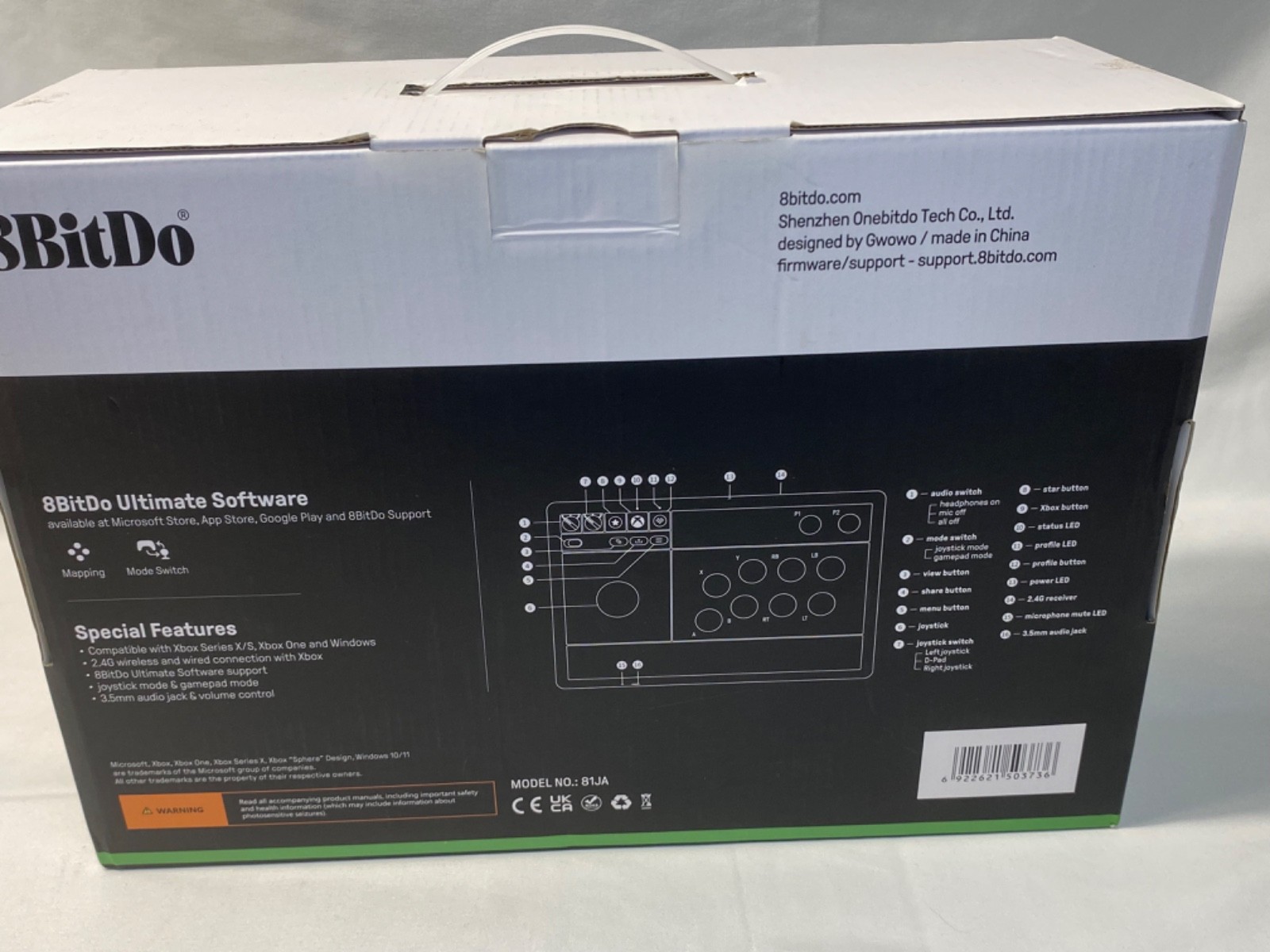 8Bitdo Wireless Arcade Fight Stick for Xbox Series X|S, Xbox One & Windows 10/11