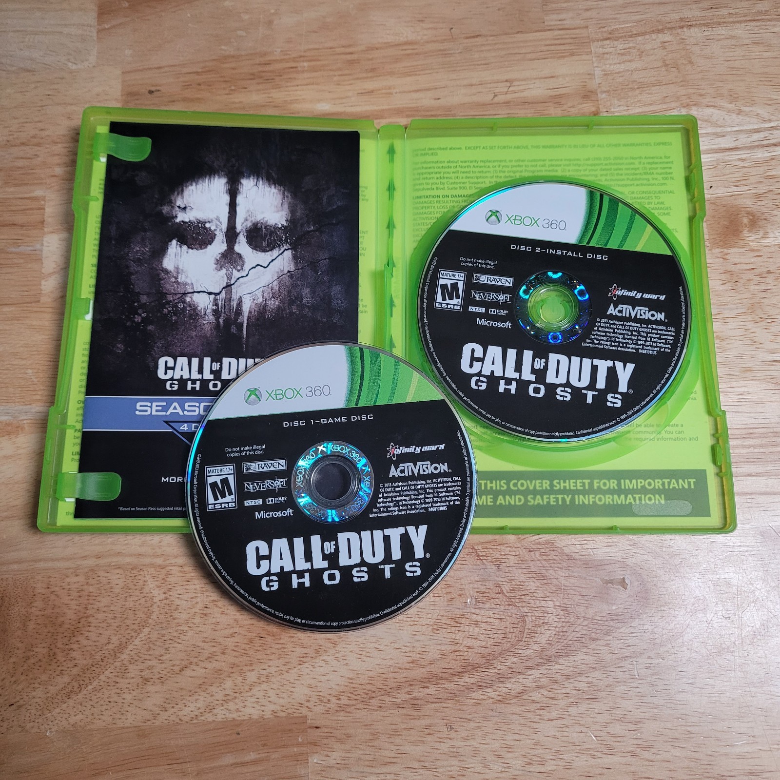 Call of Duty: Ghosts Microsoft Xbox 360, 2013 CIB w Manual – Tested