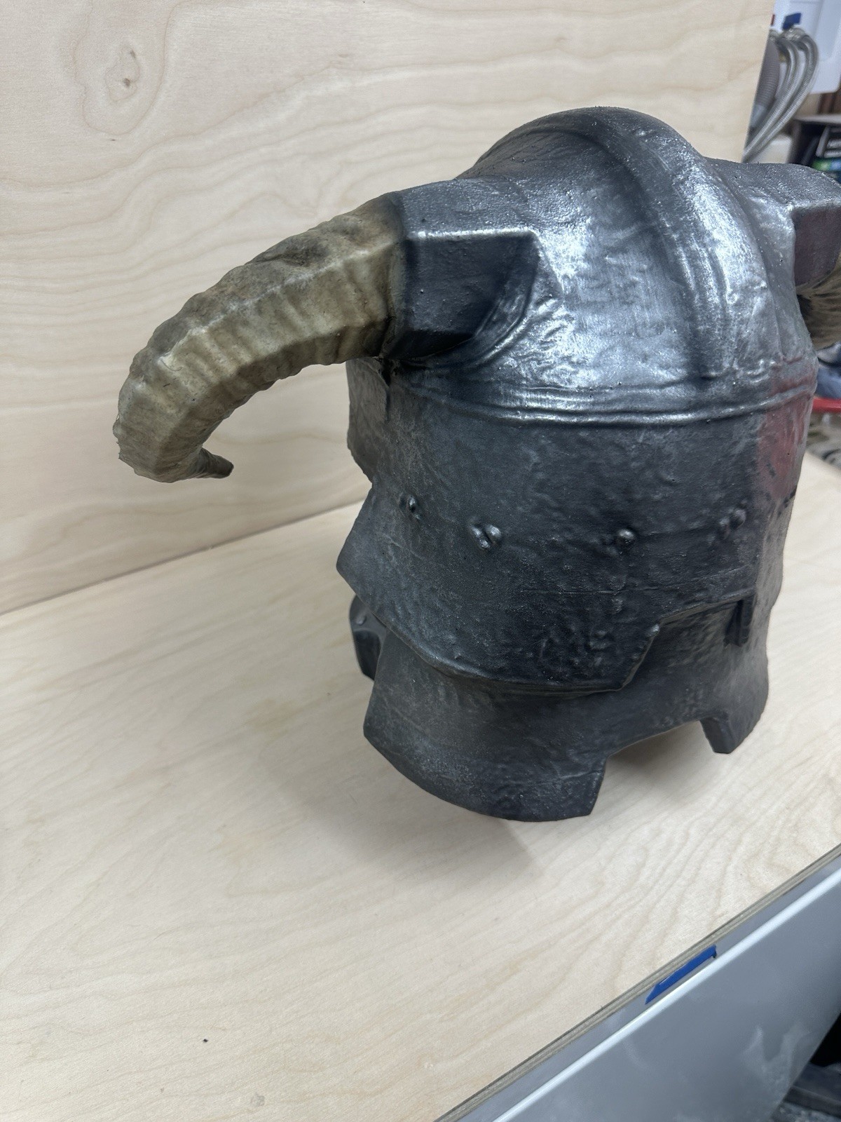 Skyrim Dragonborn Helmet Handpainted Custom Replica With Stand (Made To Order)