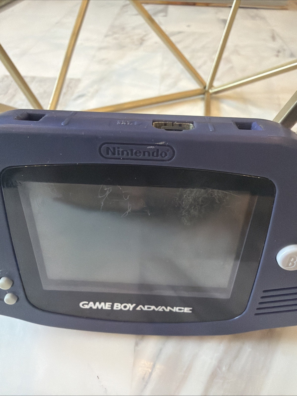 Nintendo Game Boy Advance Console (Indigo Purple AGB-001) Tested Working