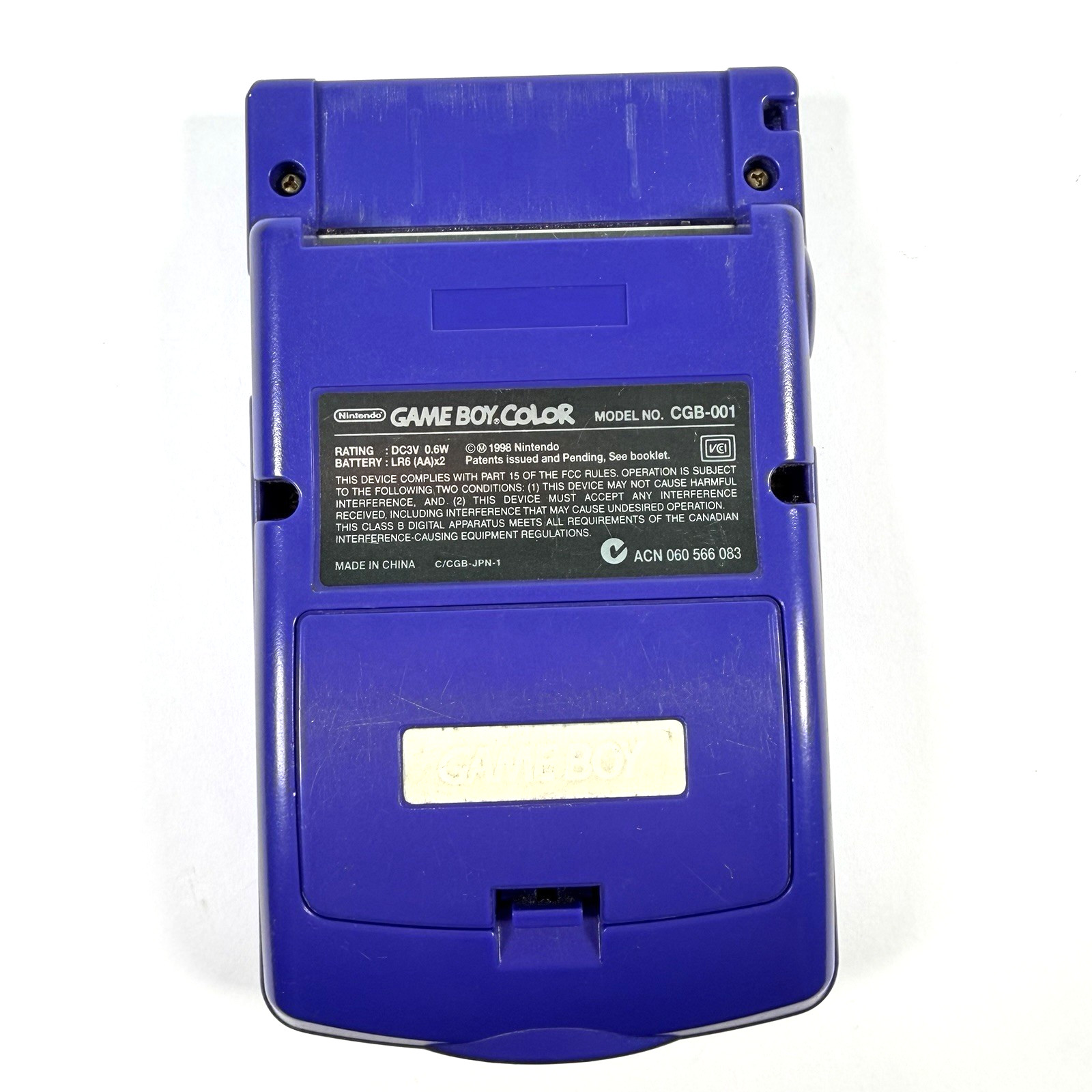 Nintendo Game Boy Color (GBC) | Grape | Clean, Authentic, Working w/ Warranty
