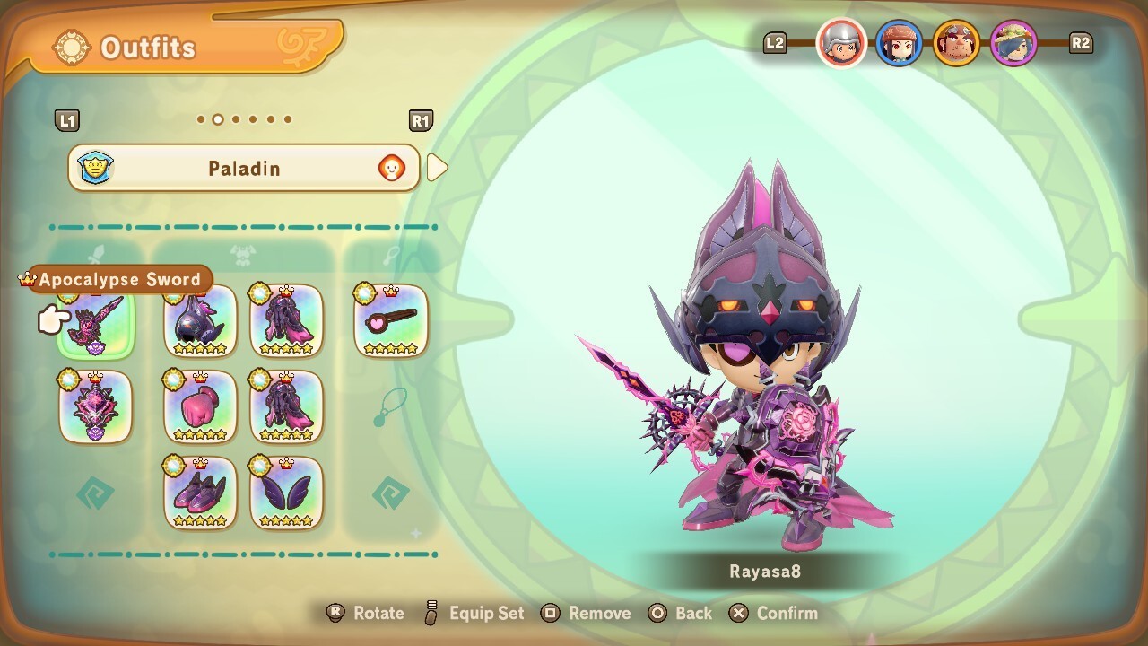 🌟 Fantasy Life i – Apocalypse Legendary Sets (Full Armor Set) 🌟