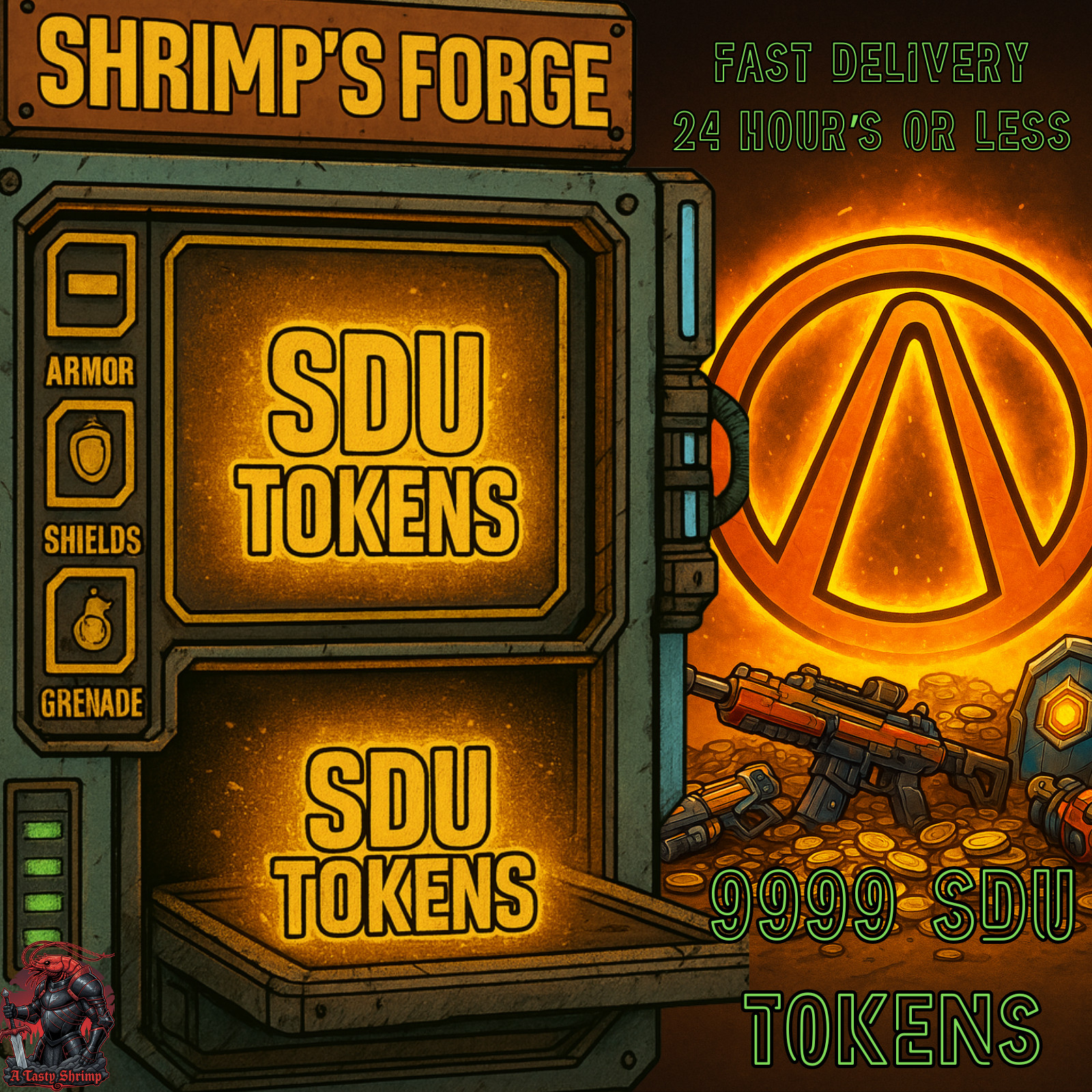 Borderlands 4 9999 SDU Tokens Max Out Upgrades, AMMO, Backpack (PC, Xbox, PSN)