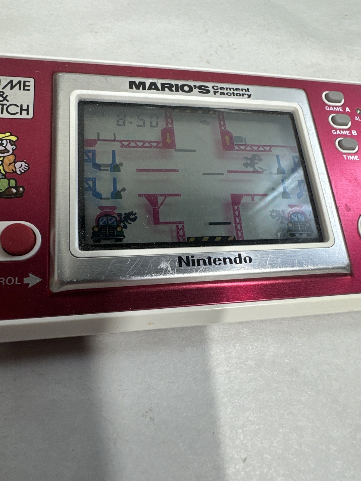 Nintendo Game and Watch Mario’s Cement Factory ML-102, 1983 Excellent Working