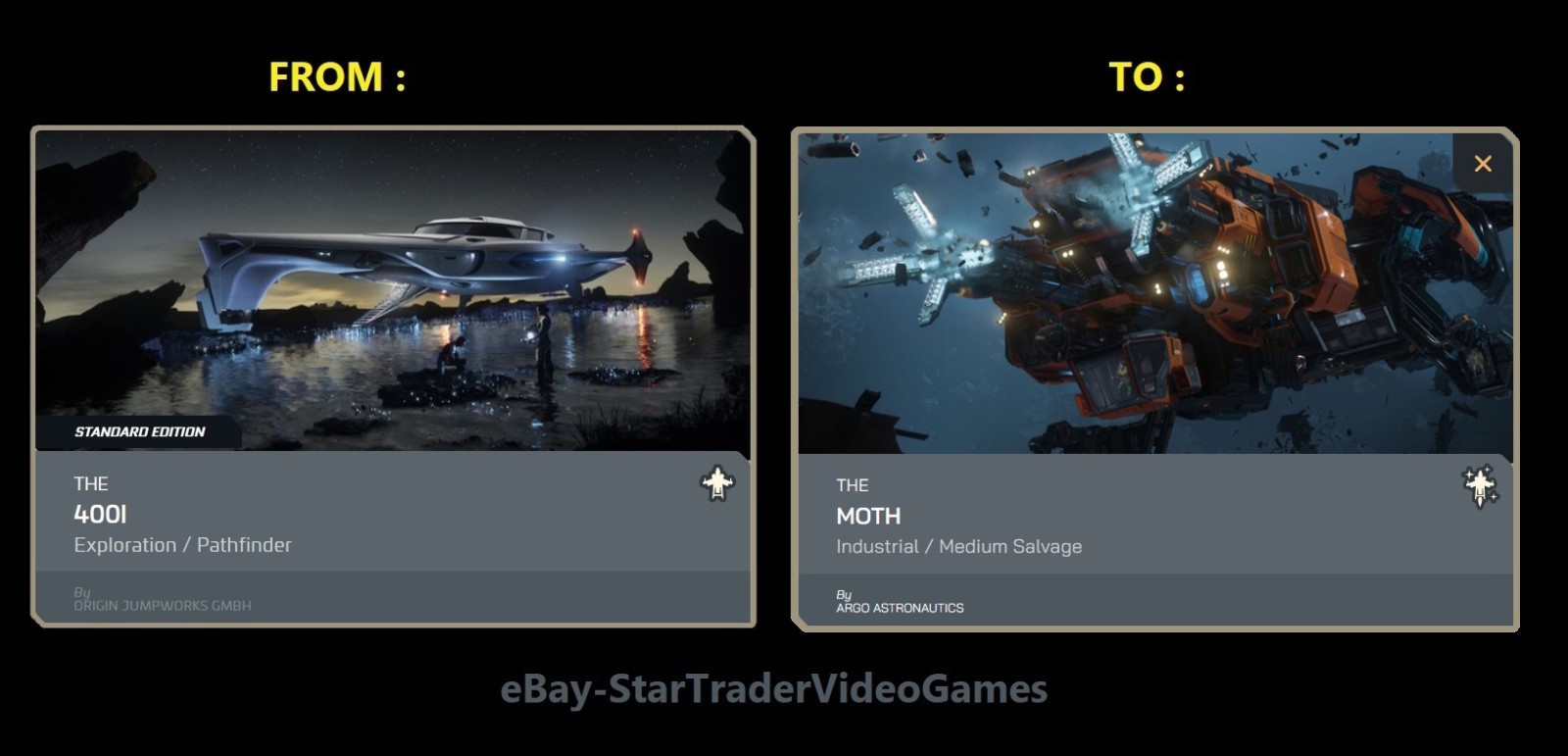 STAR CITIZEN – SHIP UPGRADE TO MOTH – CCU SELECTION