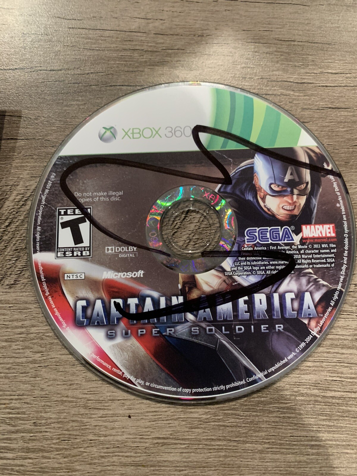 Captain America: Super Soldier; Loose (Microsoft Xbox 360, 2011)