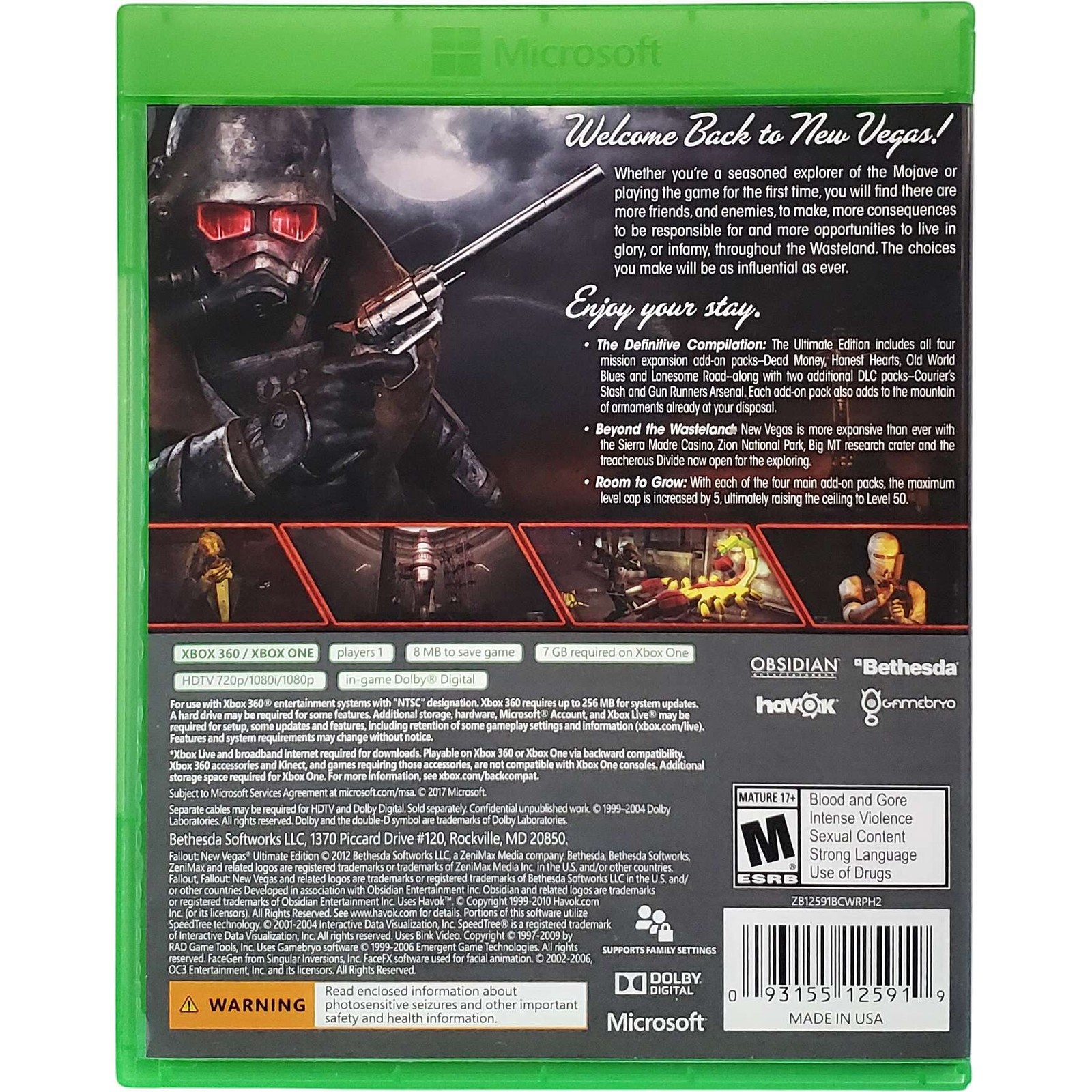 Fallout New Vegas Ultimate Edition – Microsoft Xbox One Pristine 1Y Guarantee