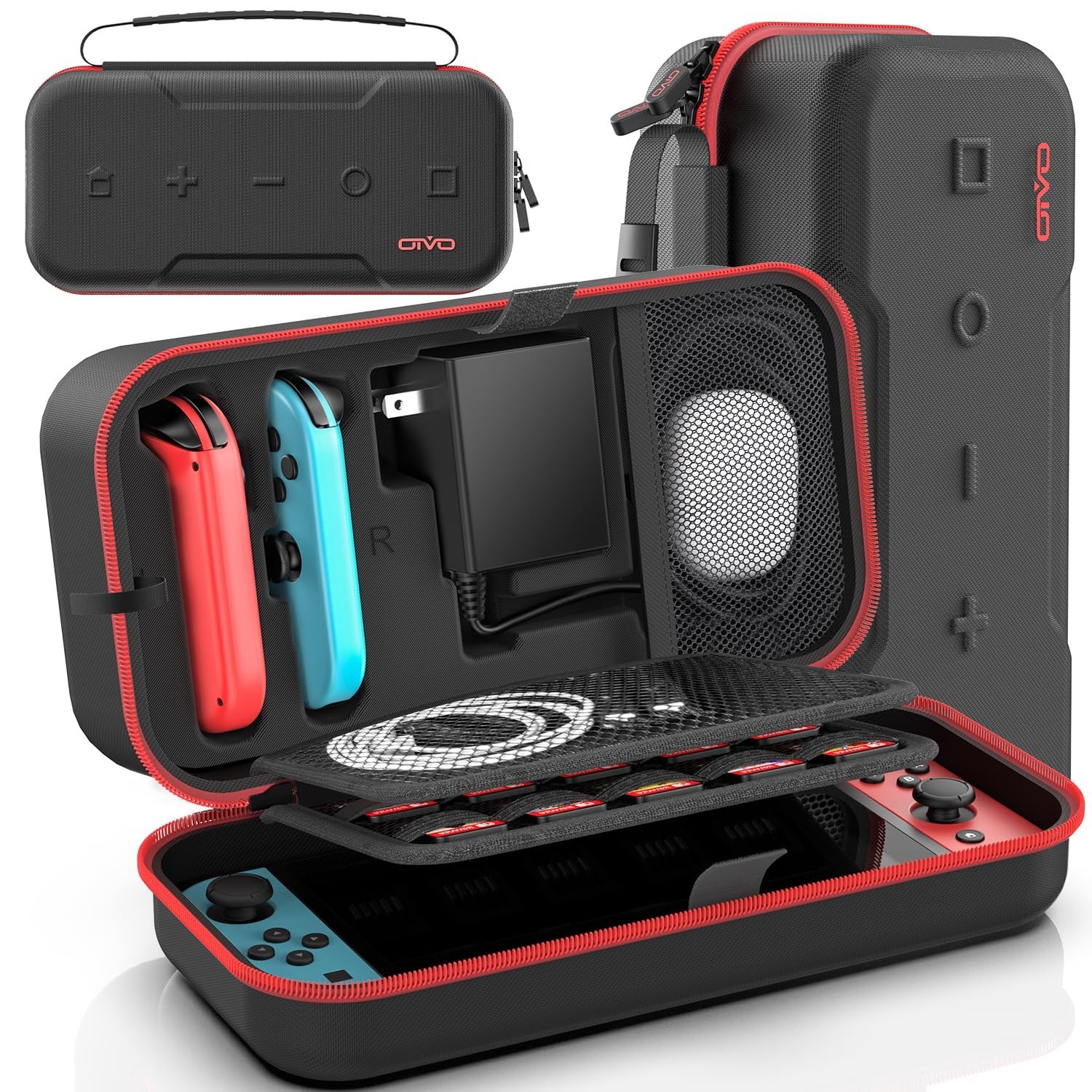 Switch Carrying Case Compatible with Nintendo OLED, Portable Switch Travel C…