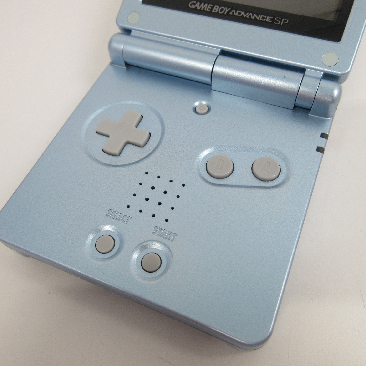 【Very Good】Nintendo GameBoy Advance SP Pearl Blue GBA Console #Arr08/0627/03