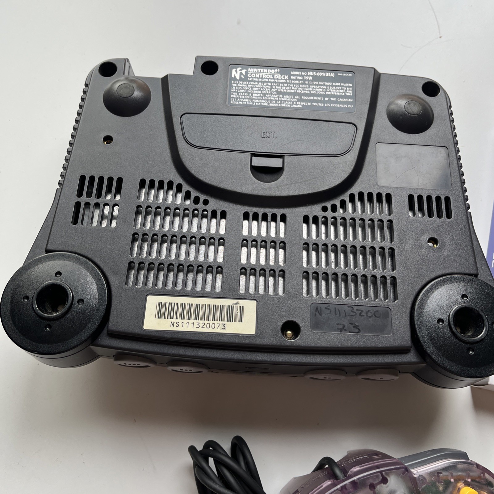 Nintendo 64 N64 Console System Bundle with Oem Controller Cables Tested NUS 001
