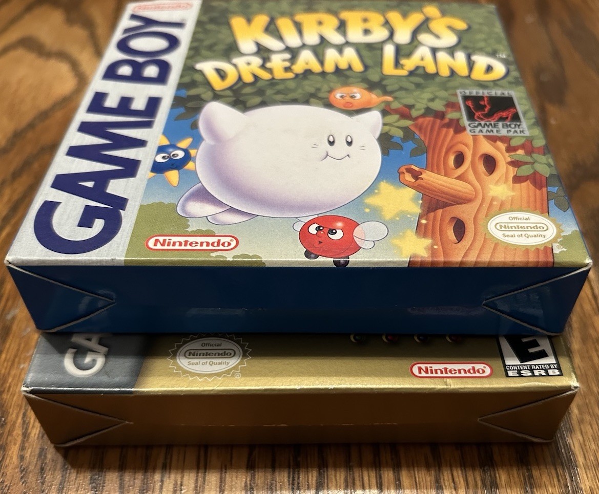Kirby’s Dream Land Nintendo Game Boy, 1992 Complete Box Zelda Four Swords GBA CI