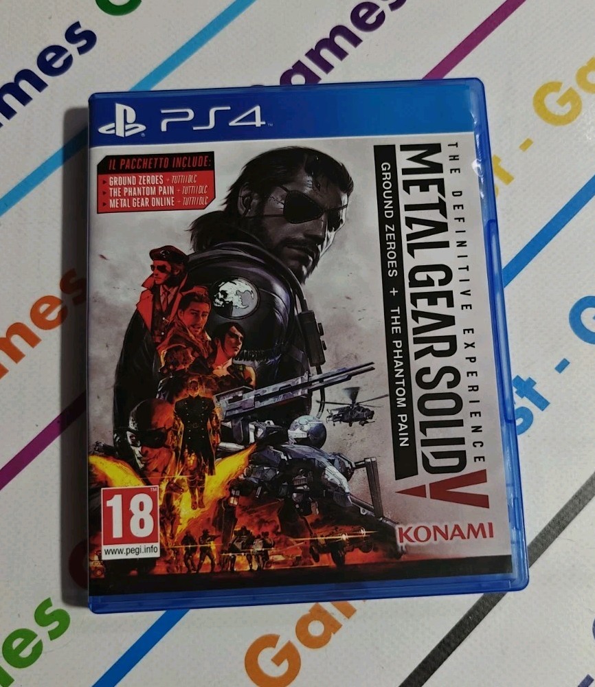 PS4 METAL GEAR SOLID V DEFINITIVE EDITION MINT ITALIAN COVER ITALY