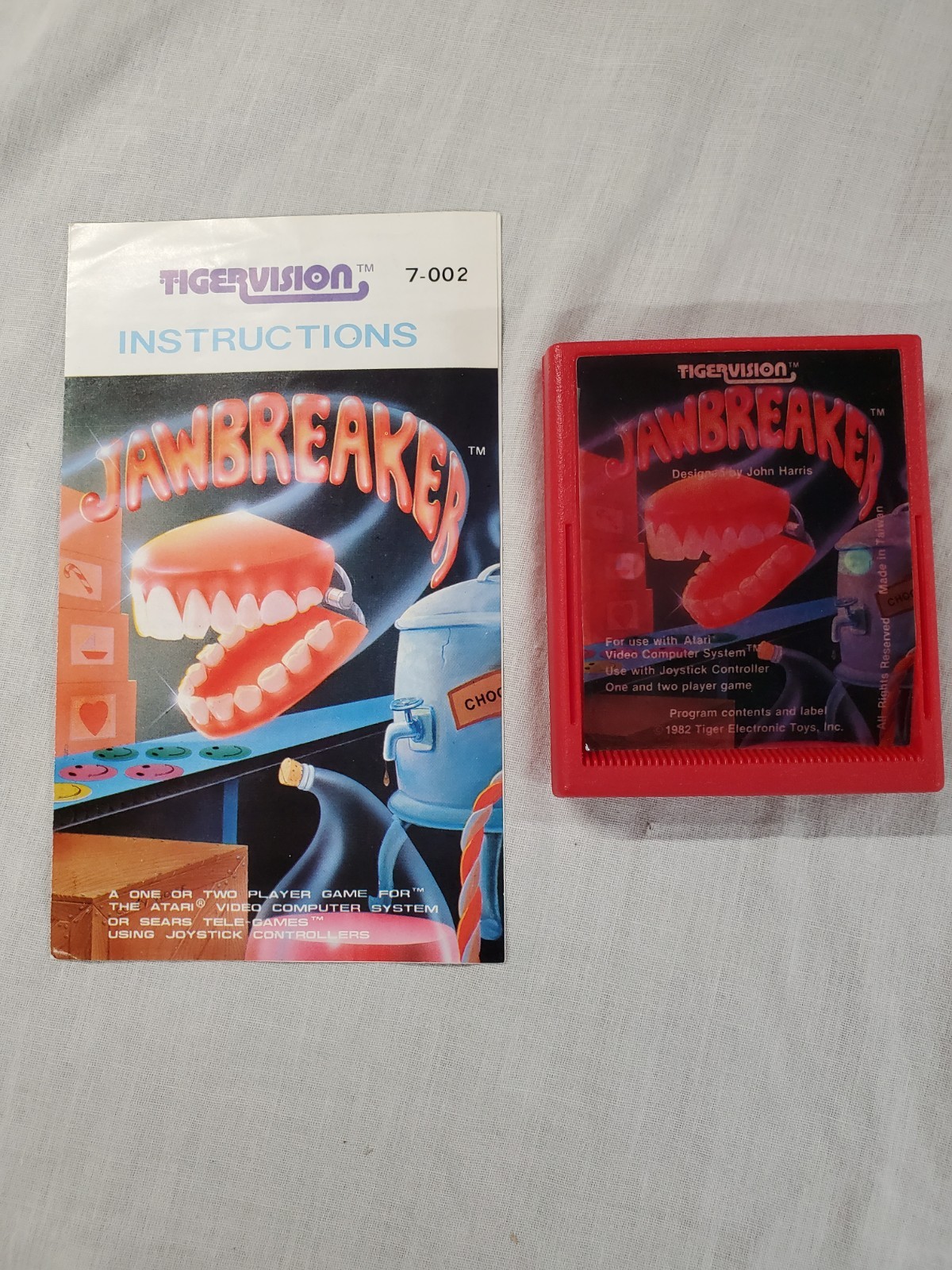 JAWBREAKER Atari 2600 Game with Instruction Manual tested