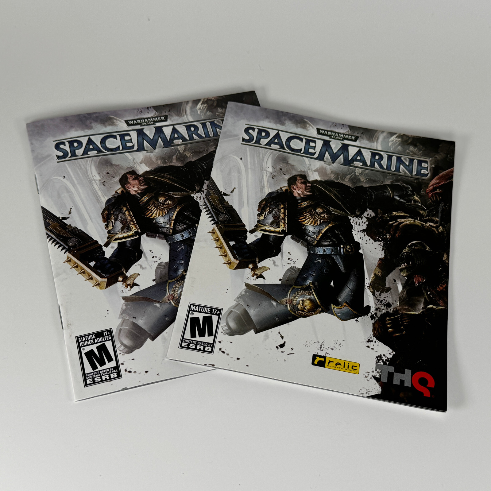 PS3 Warhammer 40,000: Space Marine CIB OOP Sony PlayStation 3 Manual and Inserts