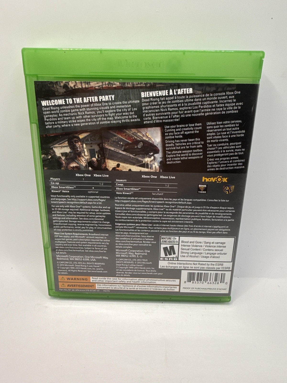 Dead Rising 3 & 4 Microsoft Xbox One Game Lot M Mature Capcom Zombie Horror