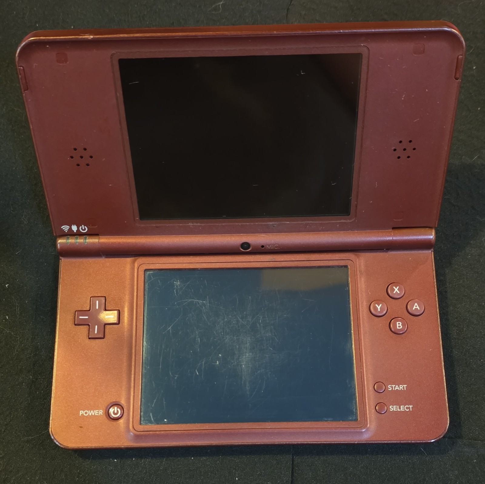 Nintendo DSi XL Burgundy Bronze w/13 DS Games, AC Adapter & Carrying Case No Pen