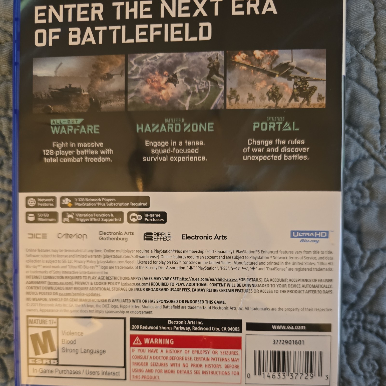 Electronic Arts Battlefield 2042 Shooter Multiplayer Online Playability PS5