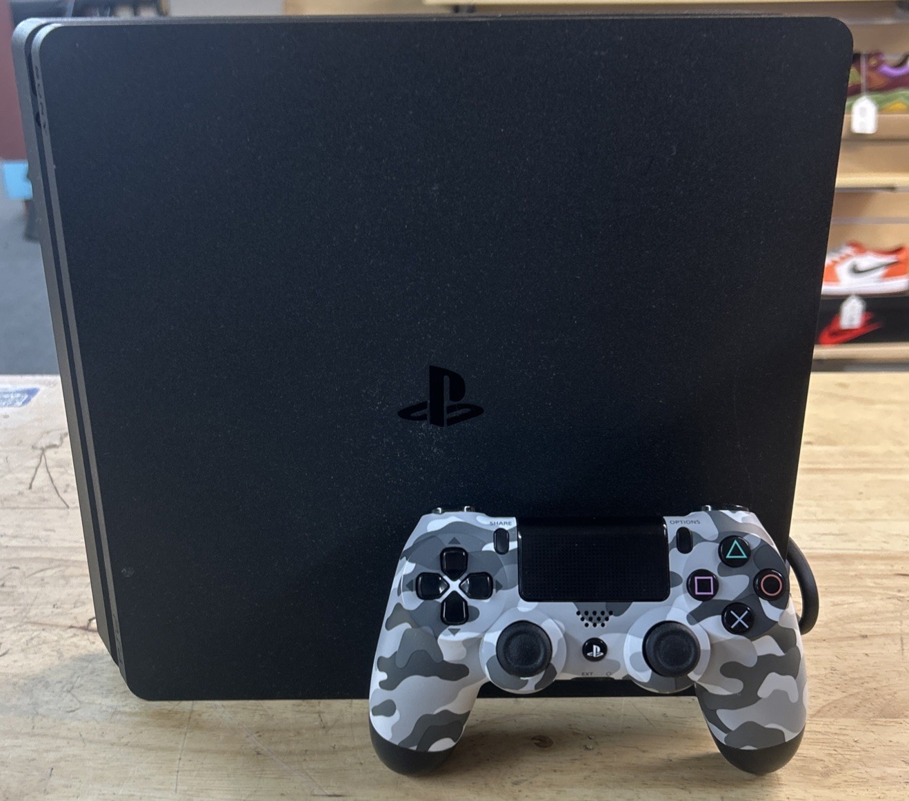Sony PlayStation 4 Slim 500GB Gaming Console with Controller – Black