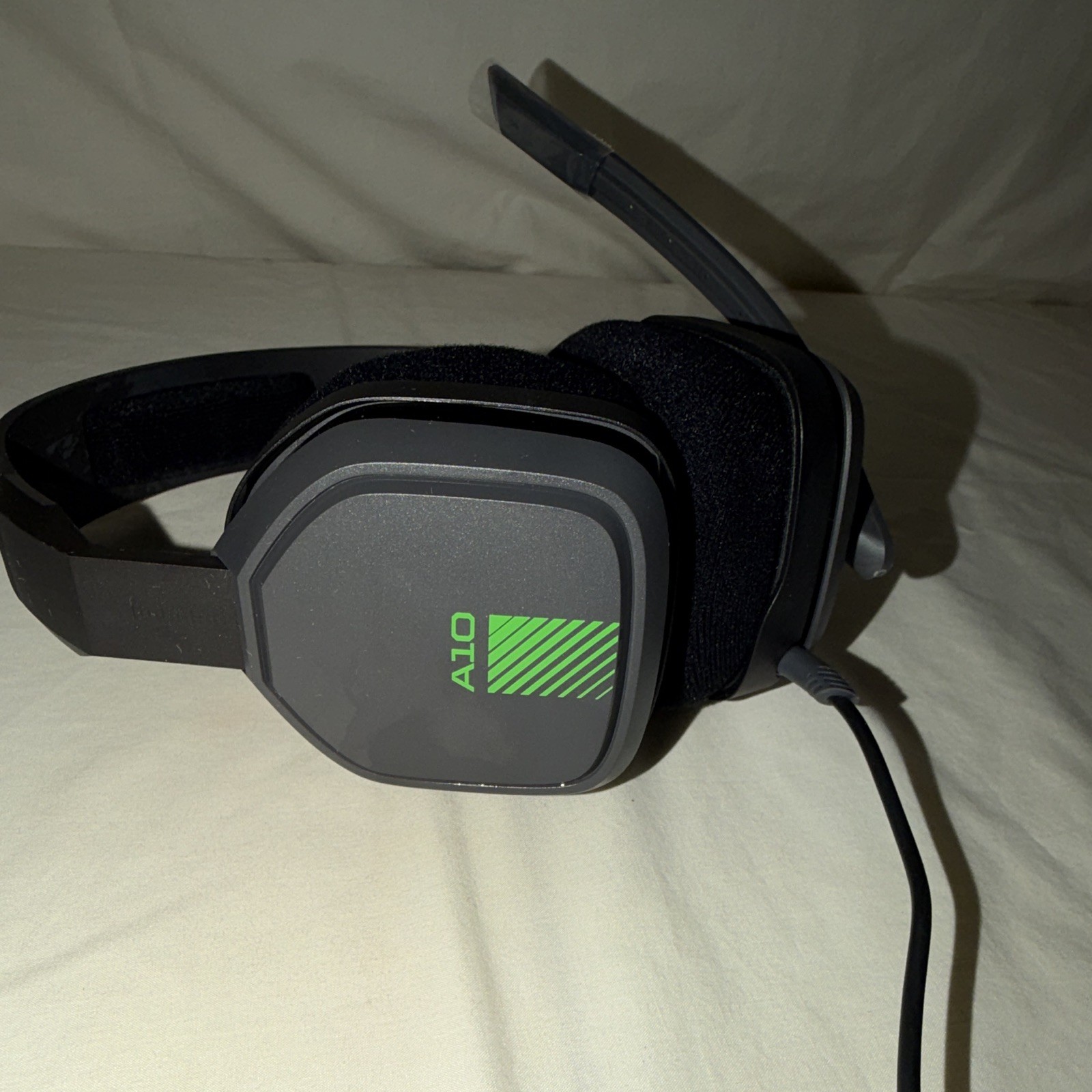 Astro A10 Wired Over-Ear Gaming Headset, 3.5mm Jack Boom Mic, Black/Green