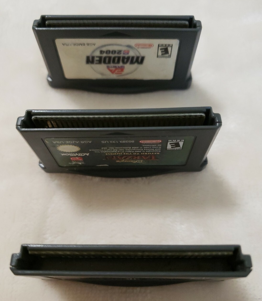 Nintendo Gameboy Advance Tony Hawks Underground & EA Madden 2004 & Disney Tarzan