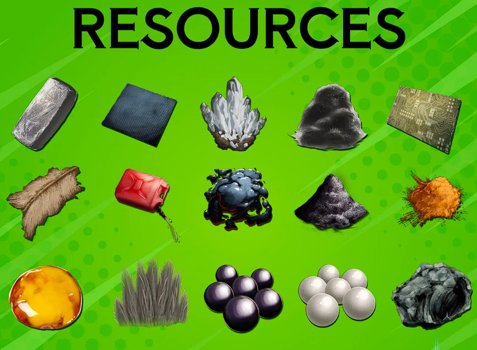 RESOURCES Ark Survival Ascended Official Pve Crystal Metal Black Pearl and more